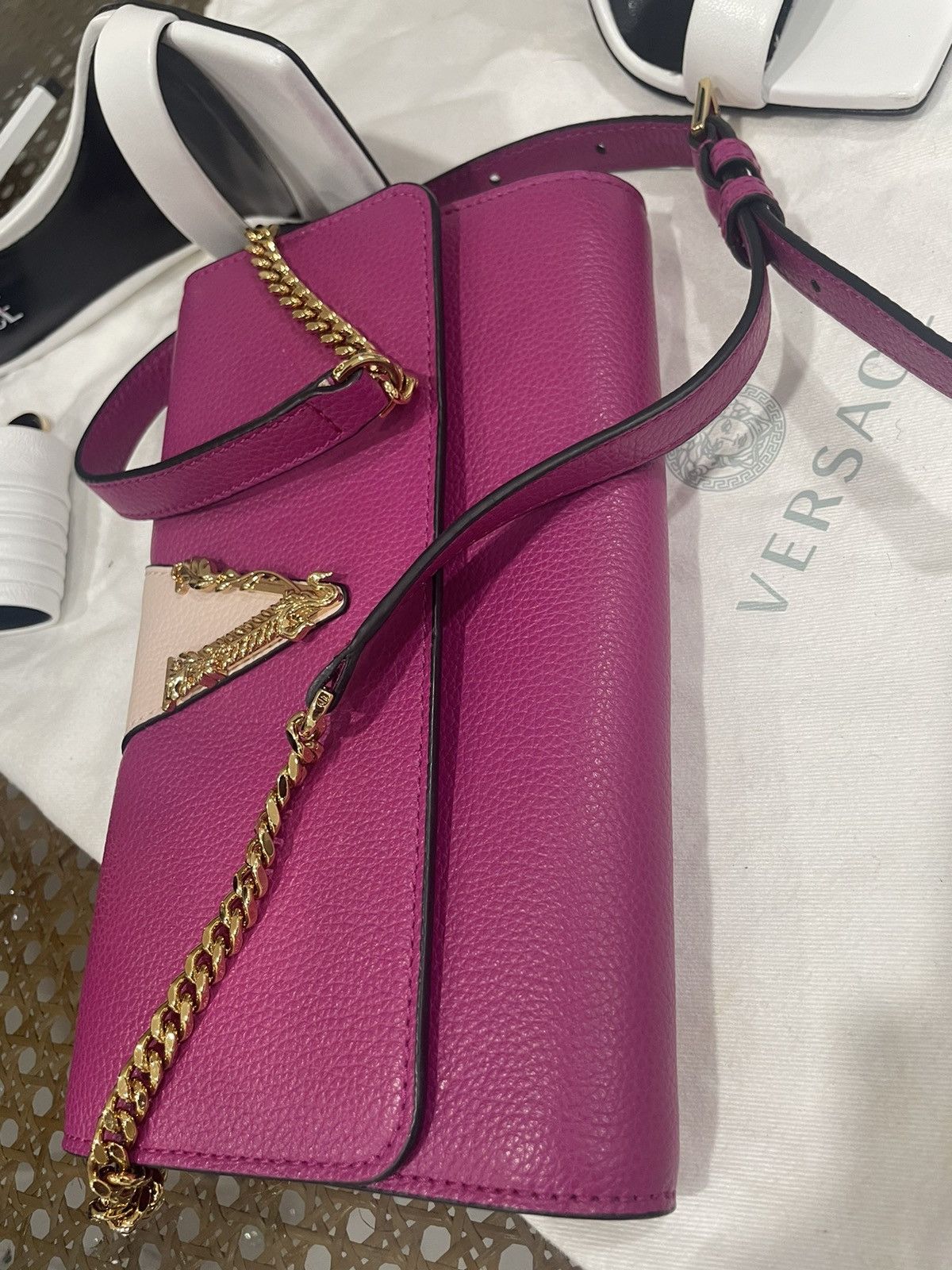 Versace VERSACE VIRTUS LEATHER HANDBAG Size ONE SIZE - 8 Thumbnail