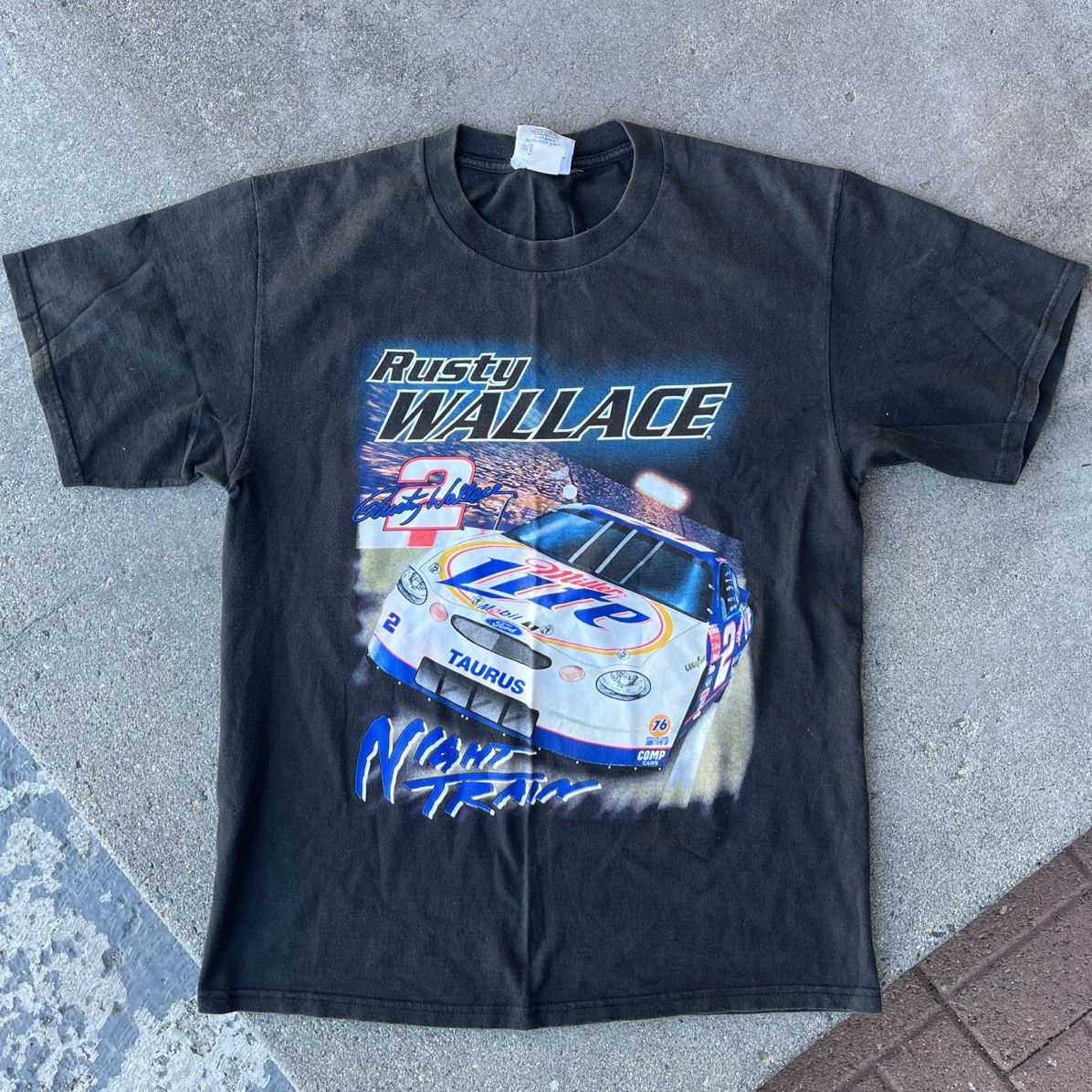 Chase Authentics × Vintage Vintage 90’s Chase Authentics Rusty Wallace Racing Tee Sz L Size US L / EU 52-54 / 3 - 1 Thumbnail