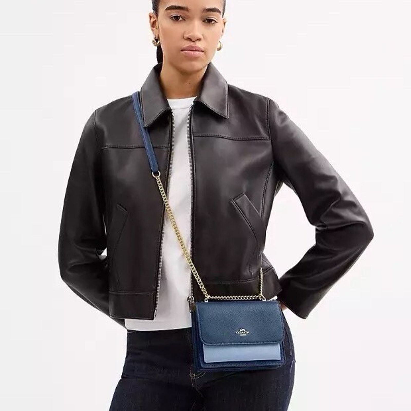Coach NWT COACH Mini Klare Crossbody Bag CAN19 Deep Blue/Blue Bell Size ONE SIZE - 10 Thumbnail
