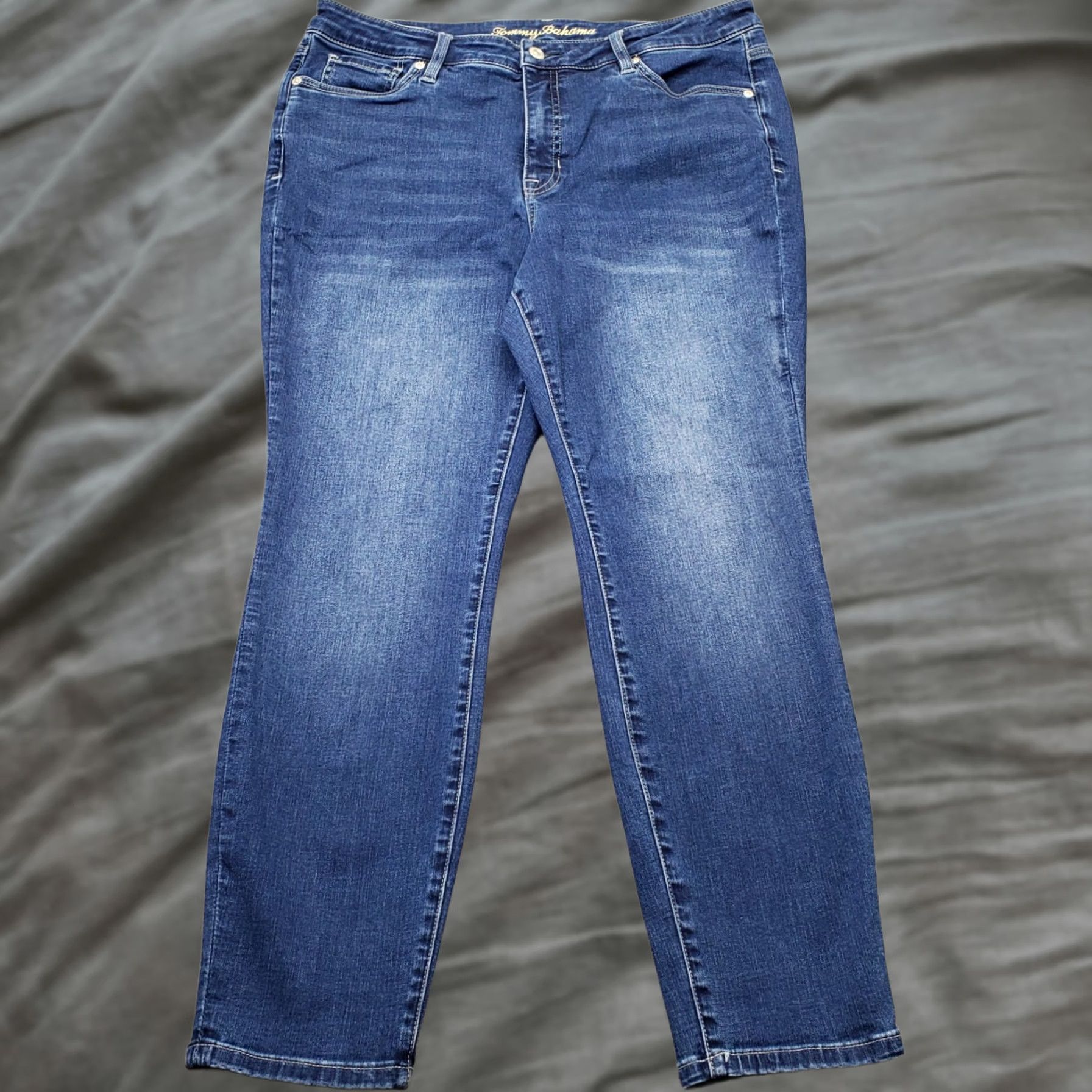 Tommy Bahama Tommy Bahama Womens 14 Jeans Denim High Rise Skinny 5-Pocket Stretch Blue Size 36" / US 14 / IT 50 - 1 Thumbnail