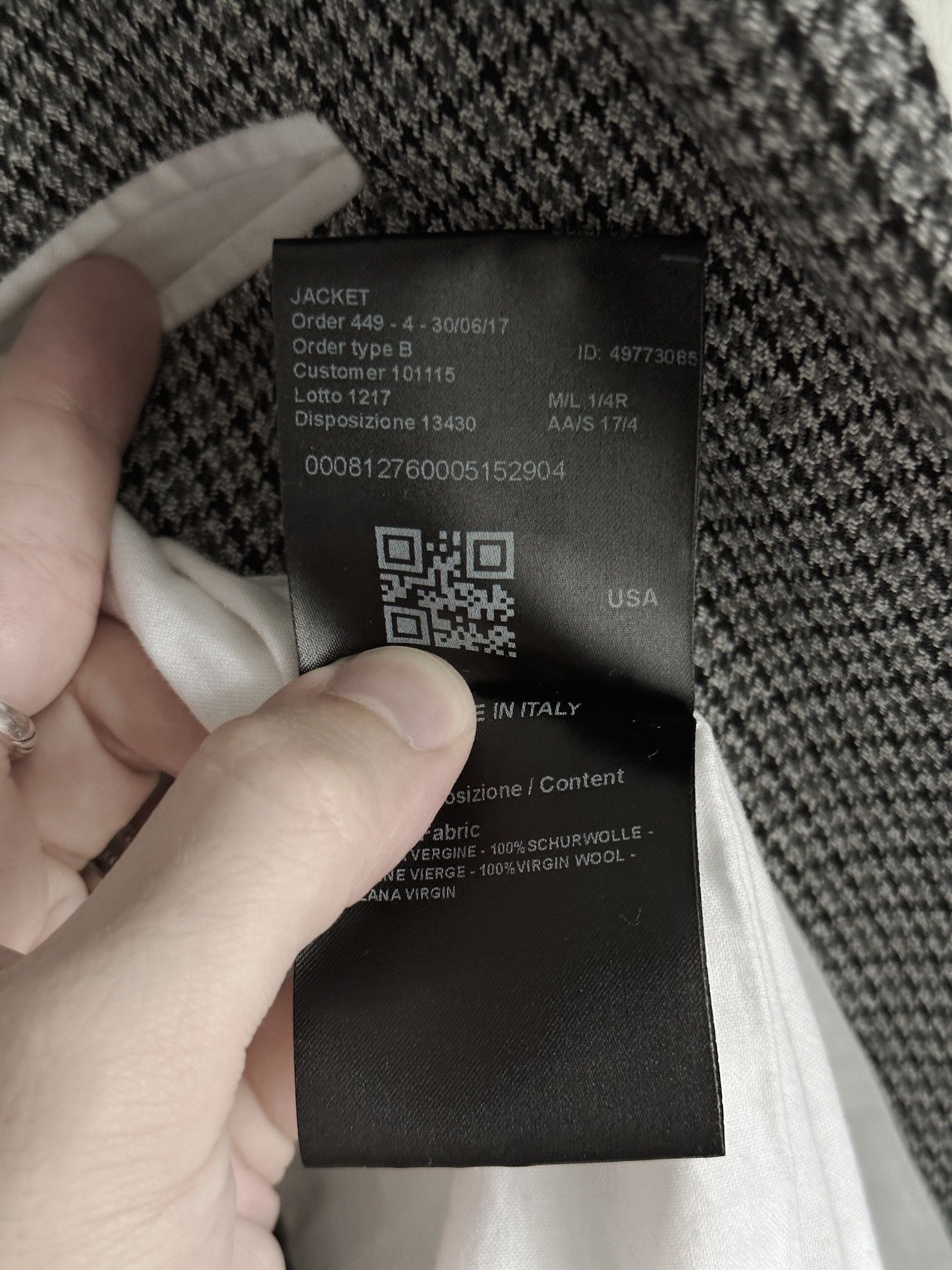 Calvin Klein 205W39NYC Houndstooth Blazer Size 36R - 6 Thumbnail