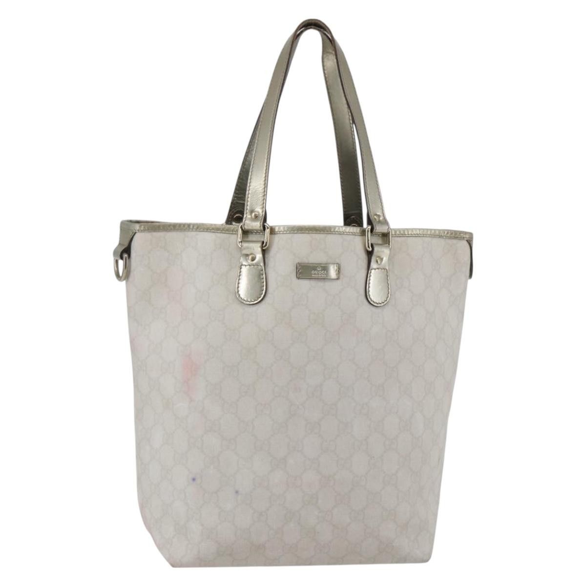 Gucci GUCCI GG Supreme Tote Bag Pvc Ivory Gold Size ONE SIZE - 1 Thumbnail
