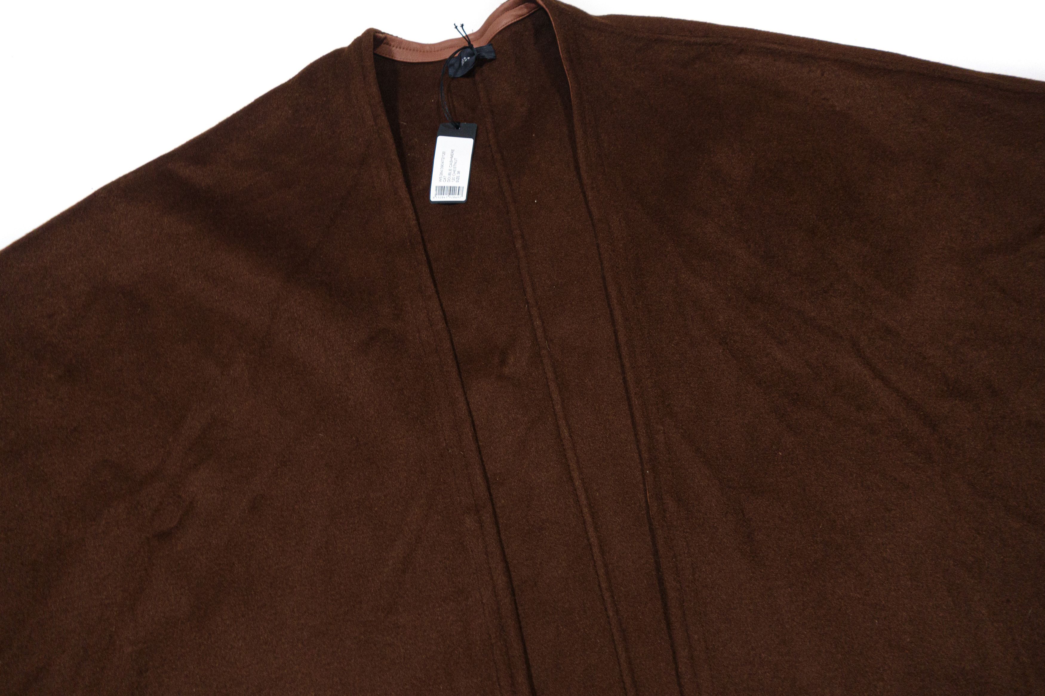 Joseph Double Cashmere Chestnut Poncho Size XS / US 0-2 / IT 36-38 - 2 Thumbnail