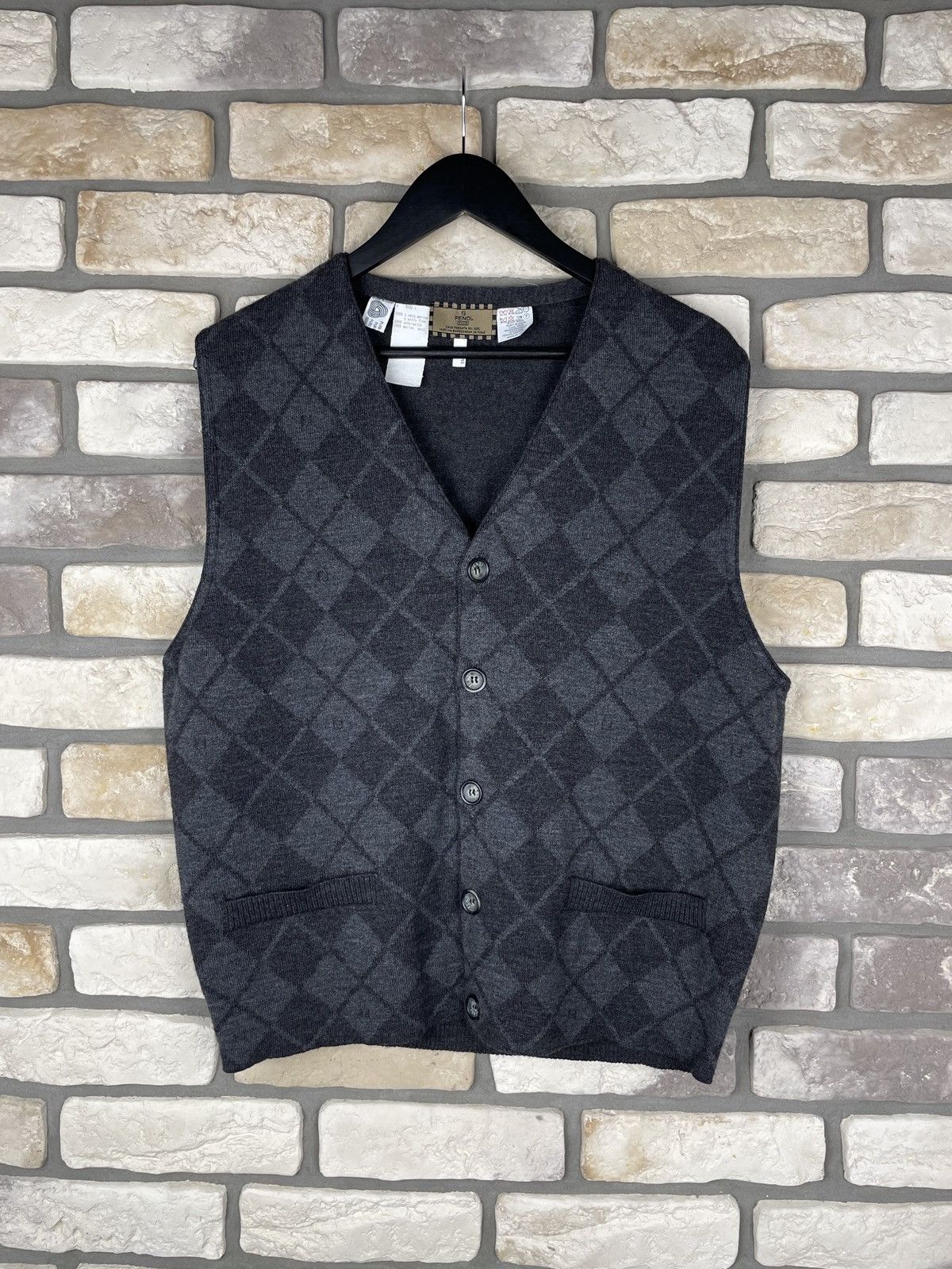 Very rare vintage Fendi knitted vest sweater