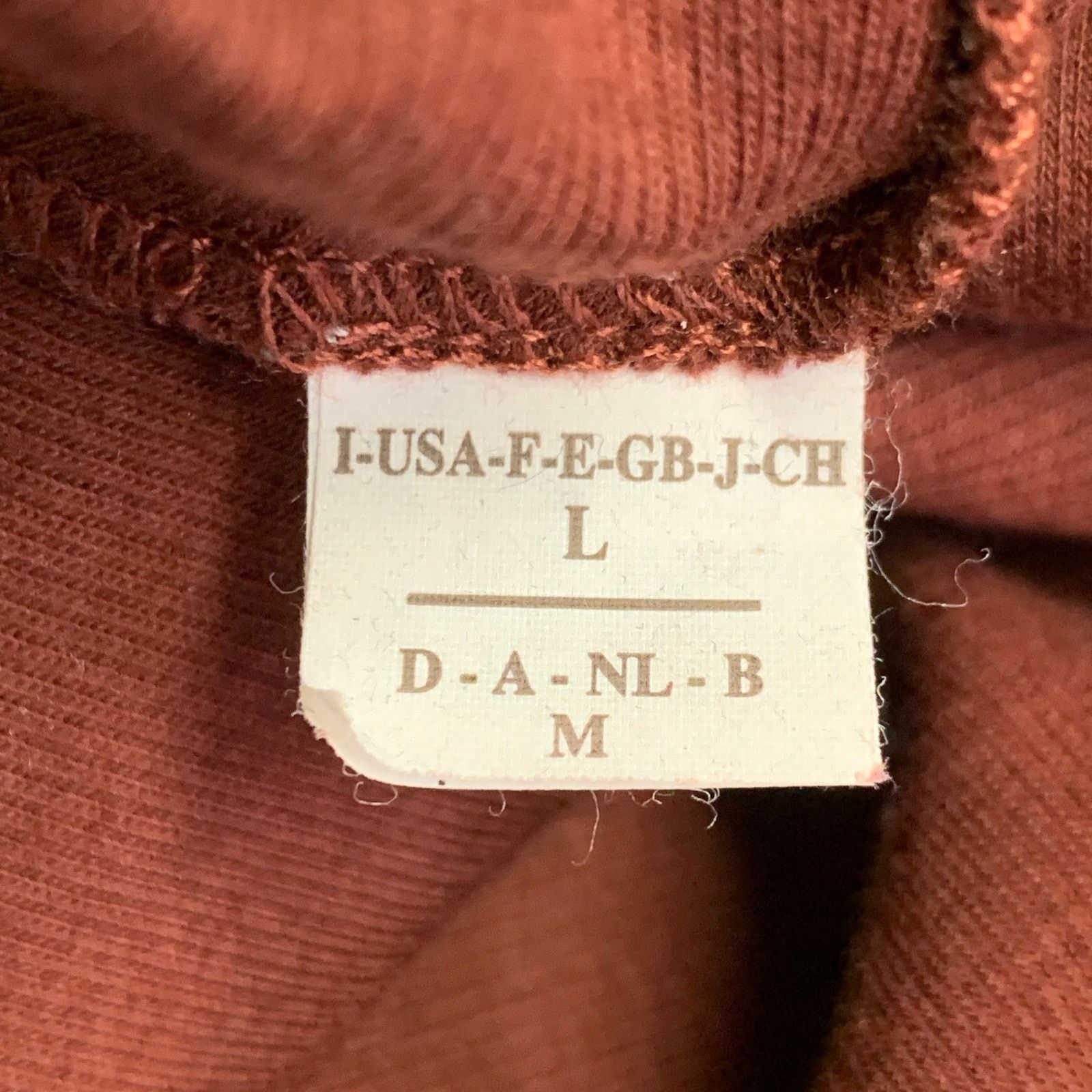 Brunello Cucinelli BRUNELLO CUCINELLI Red Burgundy Cotton Cowl Neck Pullover Size L / US 10 / IT 46 - 5 Thumbnail