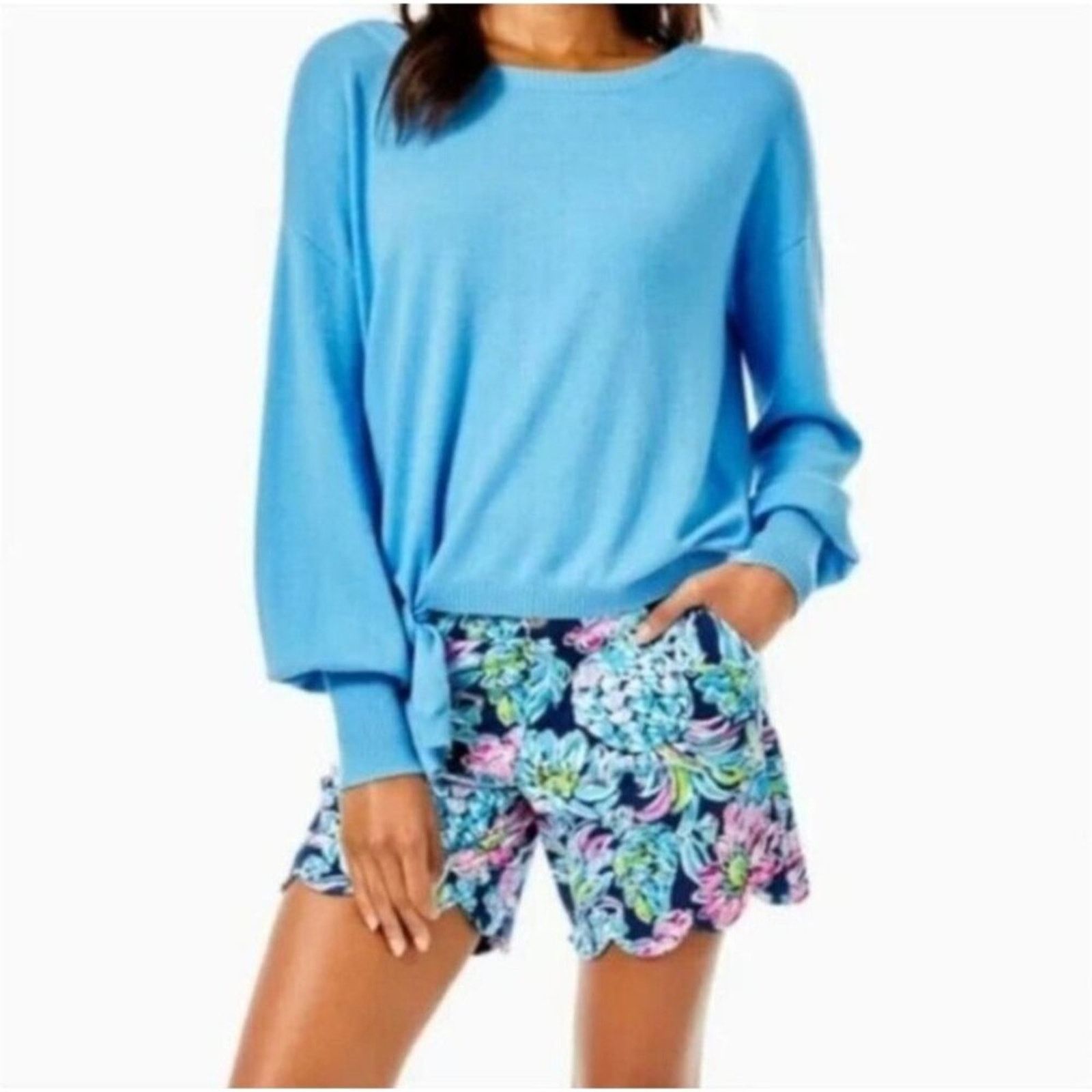 Lilly Pulitzer Lilly Pulitzer Nariah Sweater Zanzibar Blue Medium New Size M / US 6-8 / IT 42-44 - 1 Thumbnail