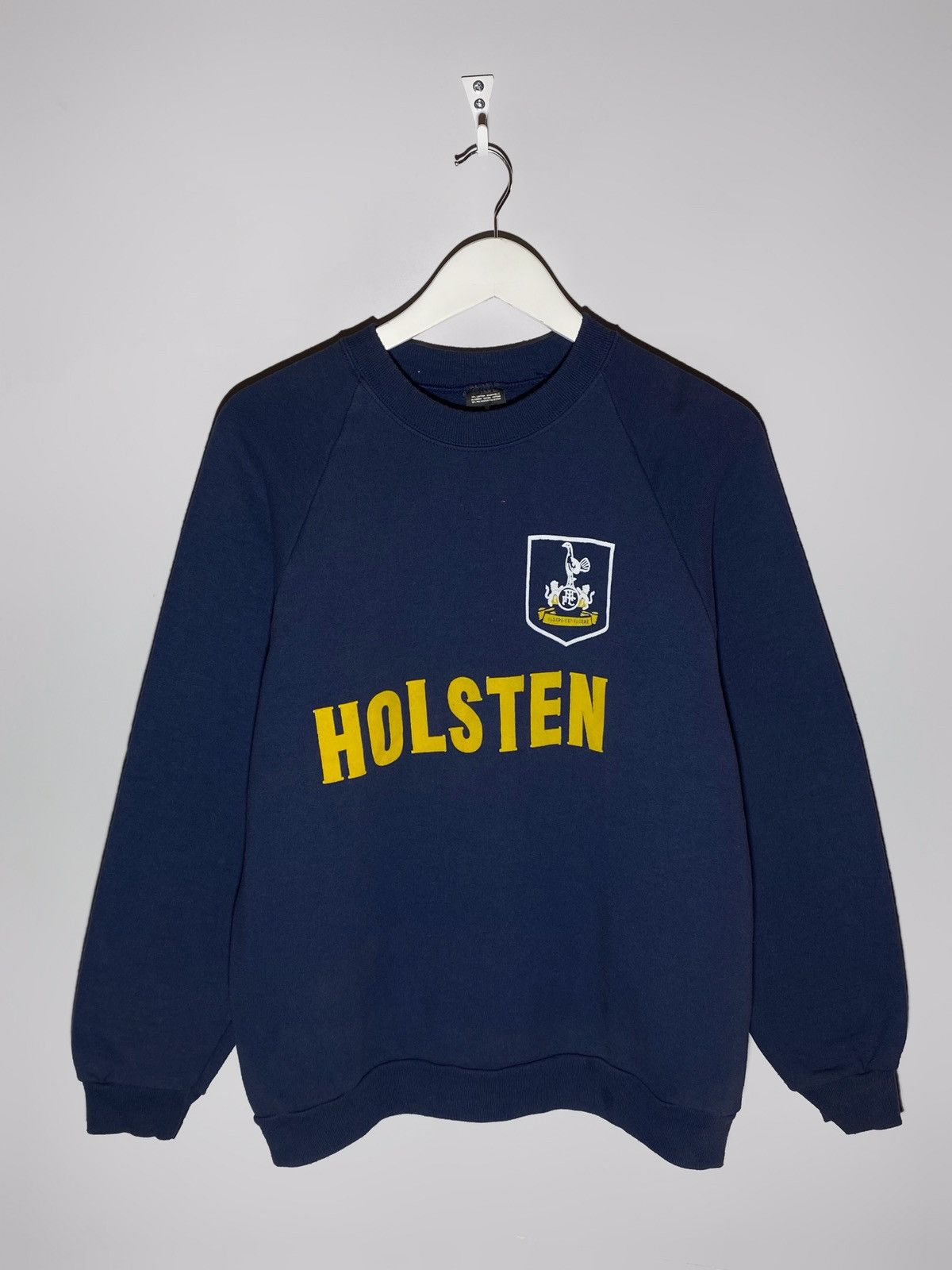 Pre-owned Vintage 90's Tottenham Hotspur Holsten Retro Sweatshirt In Blue
