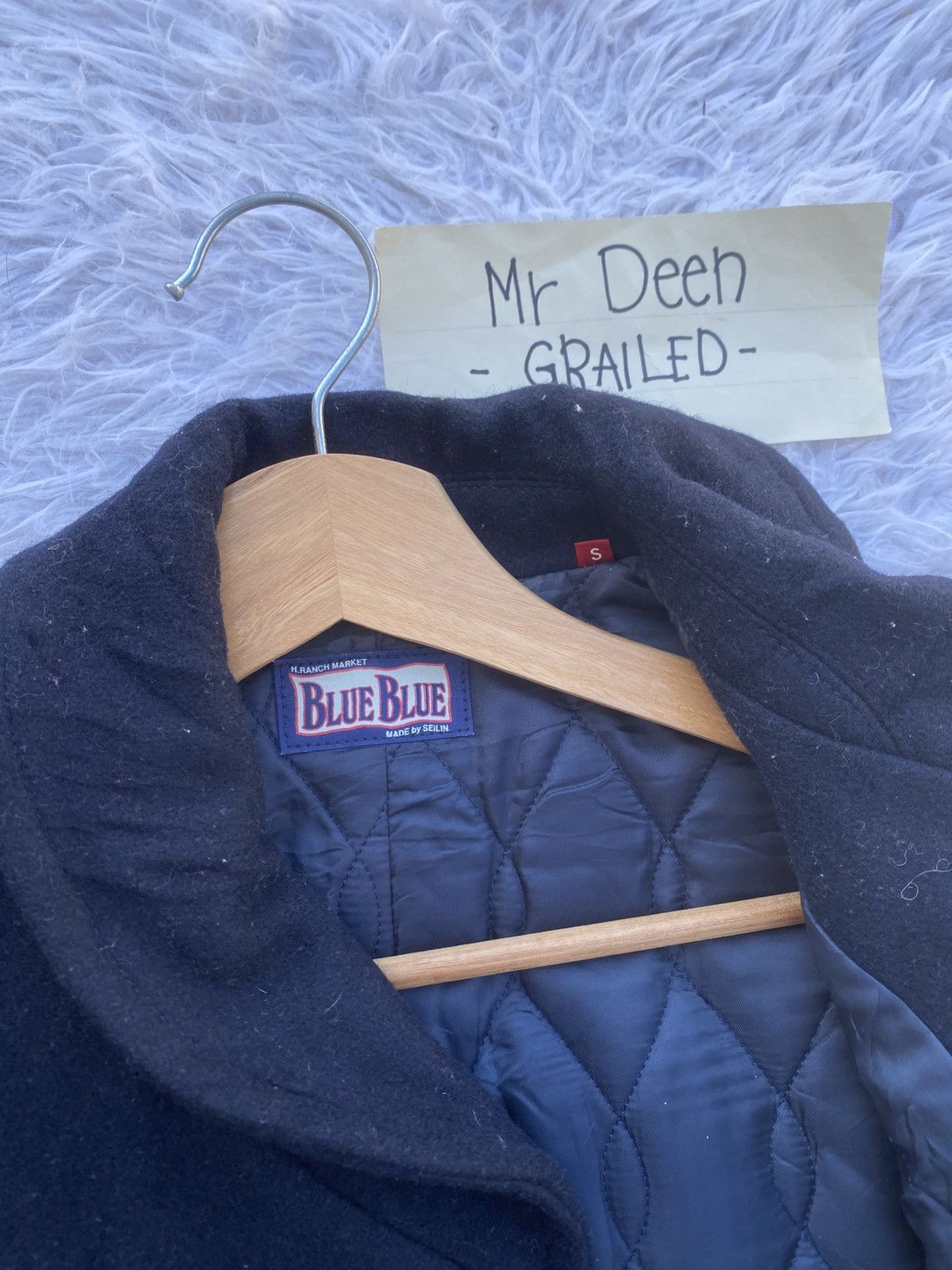 Blue Blue Japan Rare Vintage Blue Blue Wool Women Jacket Size S / US 4 / IT 40 - 10 Thumbnail
