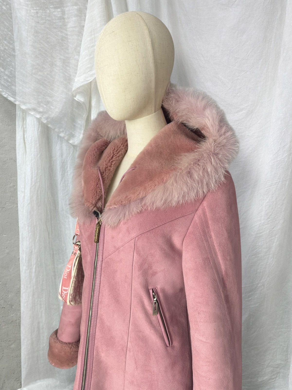 Hysteric Glamour Y2K Romantic Vintage Real Fur Details Shearling Coat Size S / US 4 / IT 40 - 5 Thumbnail