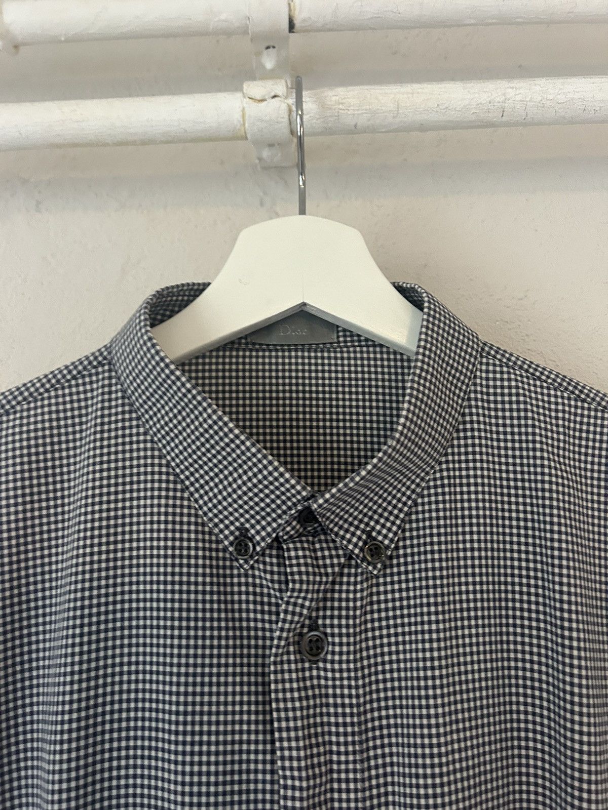 Dior Plaid Oxford Button-Up Shirt Size US L / EU 52-54 / 3 - 3 Thumbnail