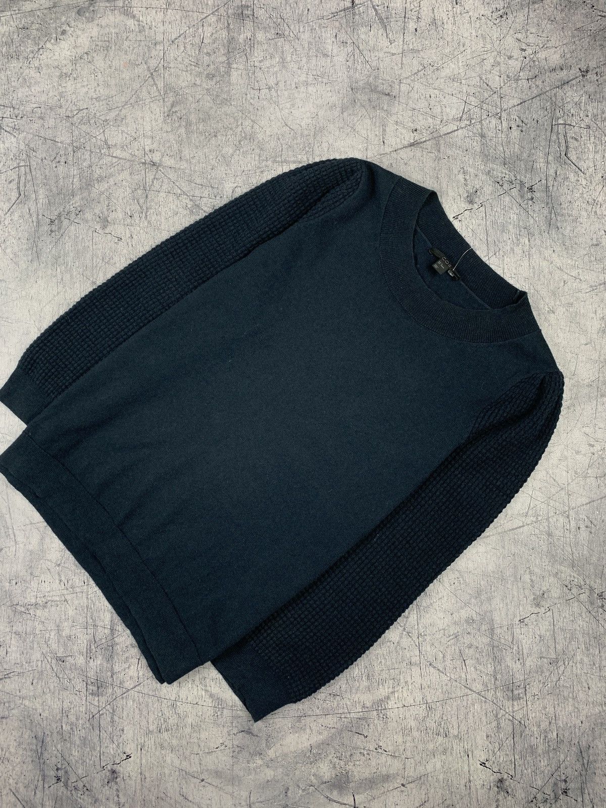 Cos COS Wool Cotton Sweater Women’s Size M Navy Blue Luxury Top Size M / US 6-8 / IT 42-44 - 1 Thumbnail