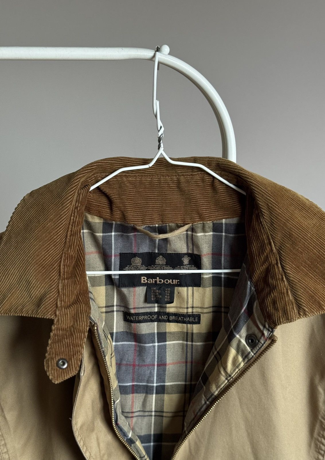 Barbour Barbour Waterproof Breathable Long Beige Jacket Coat Womens Size XXL / US 16-18 / IT 52-54 - 3 Thumbnail
