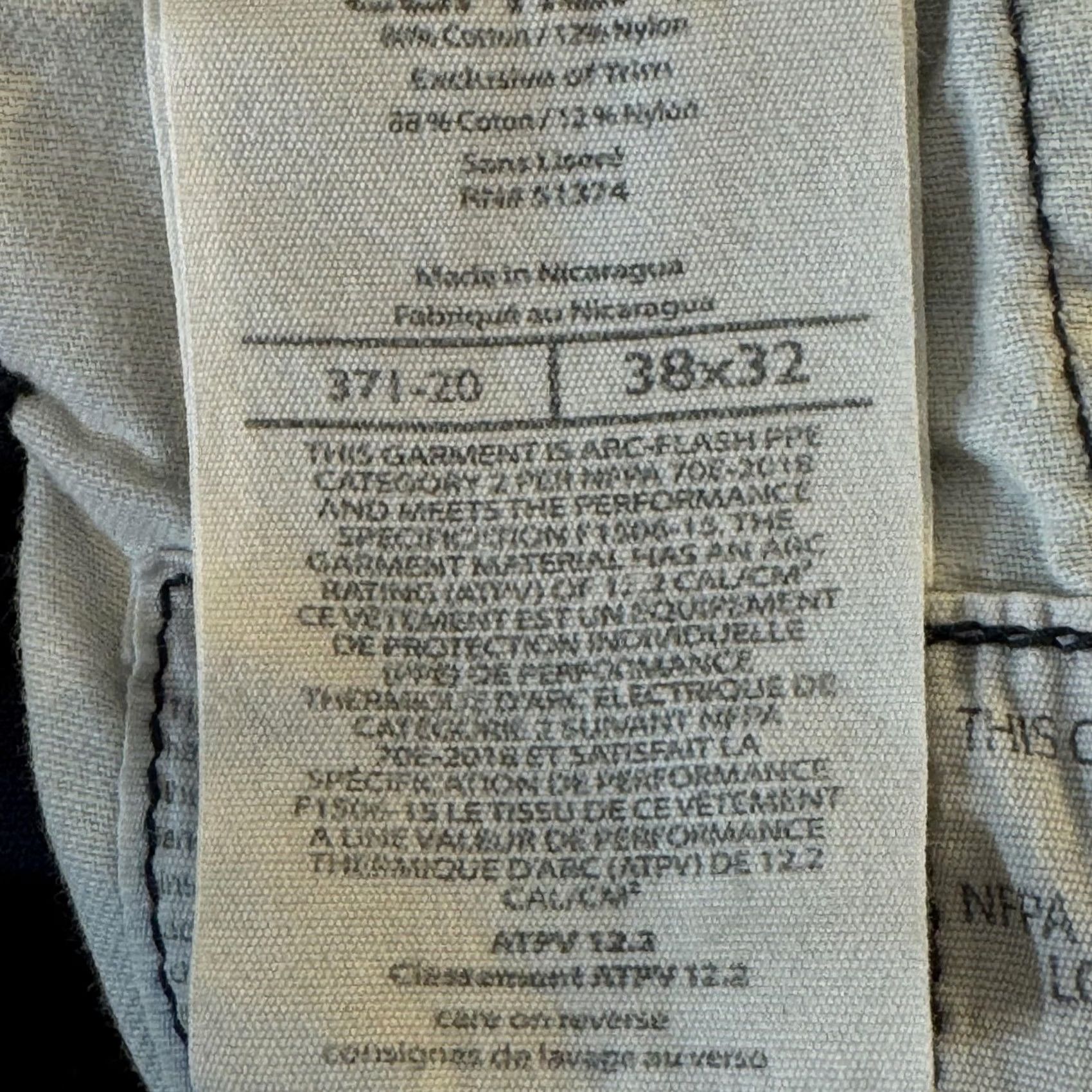 Carhartt VINTAGE Carhartt FR Work Pants Mens 38x32 Arc Flash CAT2 Utility Workwear (38x32) Size US 38 / EU 54 - 4 Thumbnail