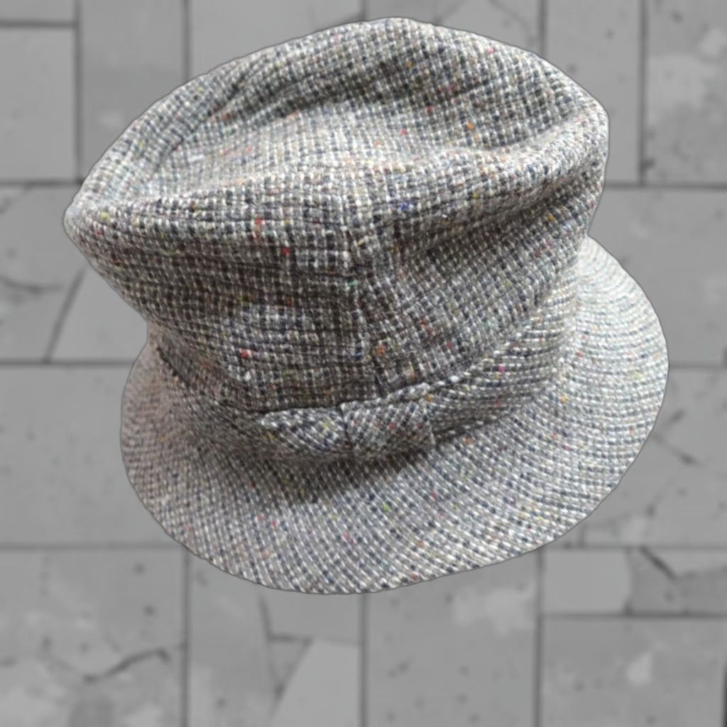 Vintage Millars Fedora Hat Gray Wool Tweed Birdseye Made in Ireland Mens One Size Cap Size ONE SIZE - 1 Thumbnail