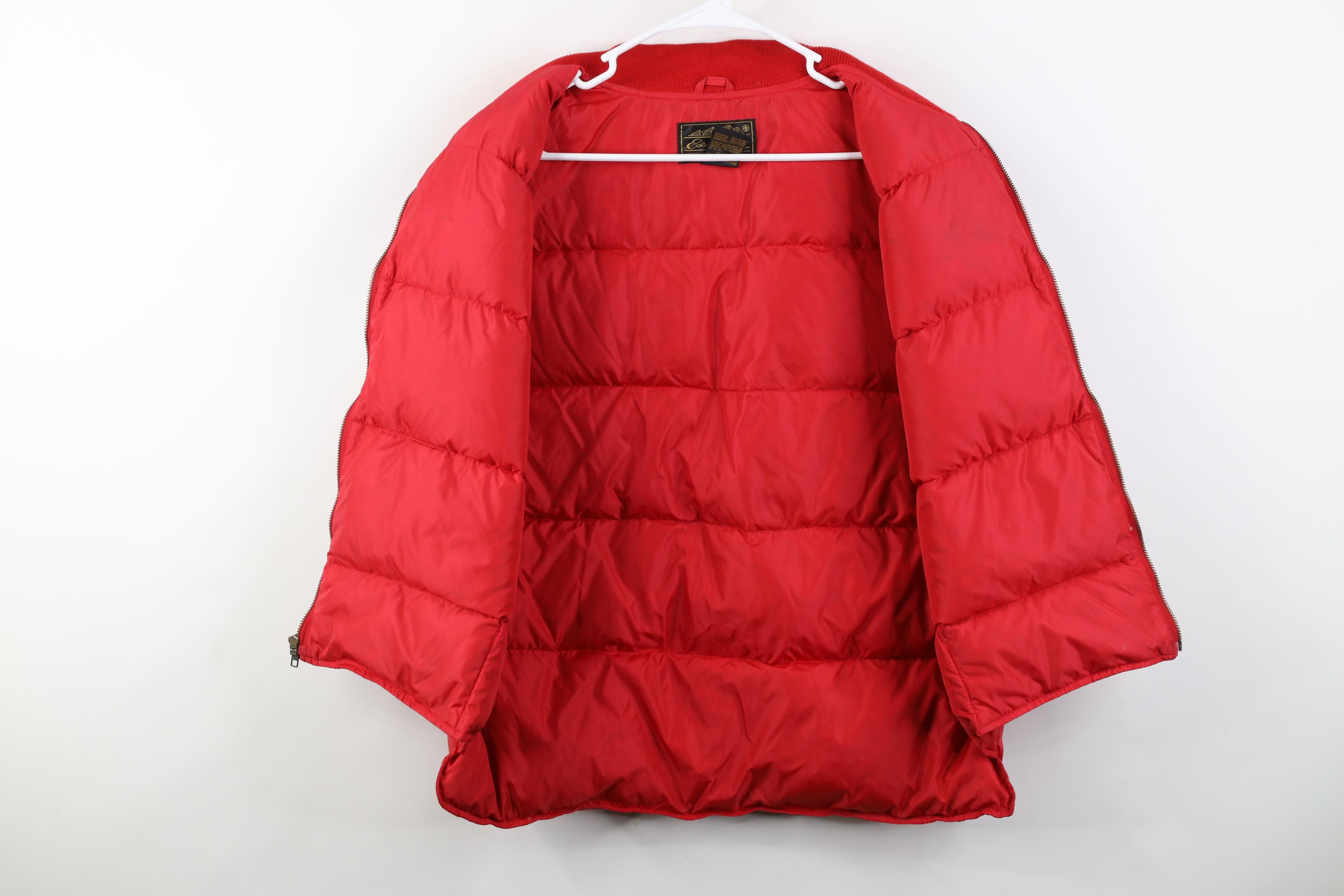 Eddie Bauer Vintage 90s Eddie Bauer Goose Down Puffer Vest Jacket Red Size US XL / EU 56 / 4 - 9 Thumbnail
