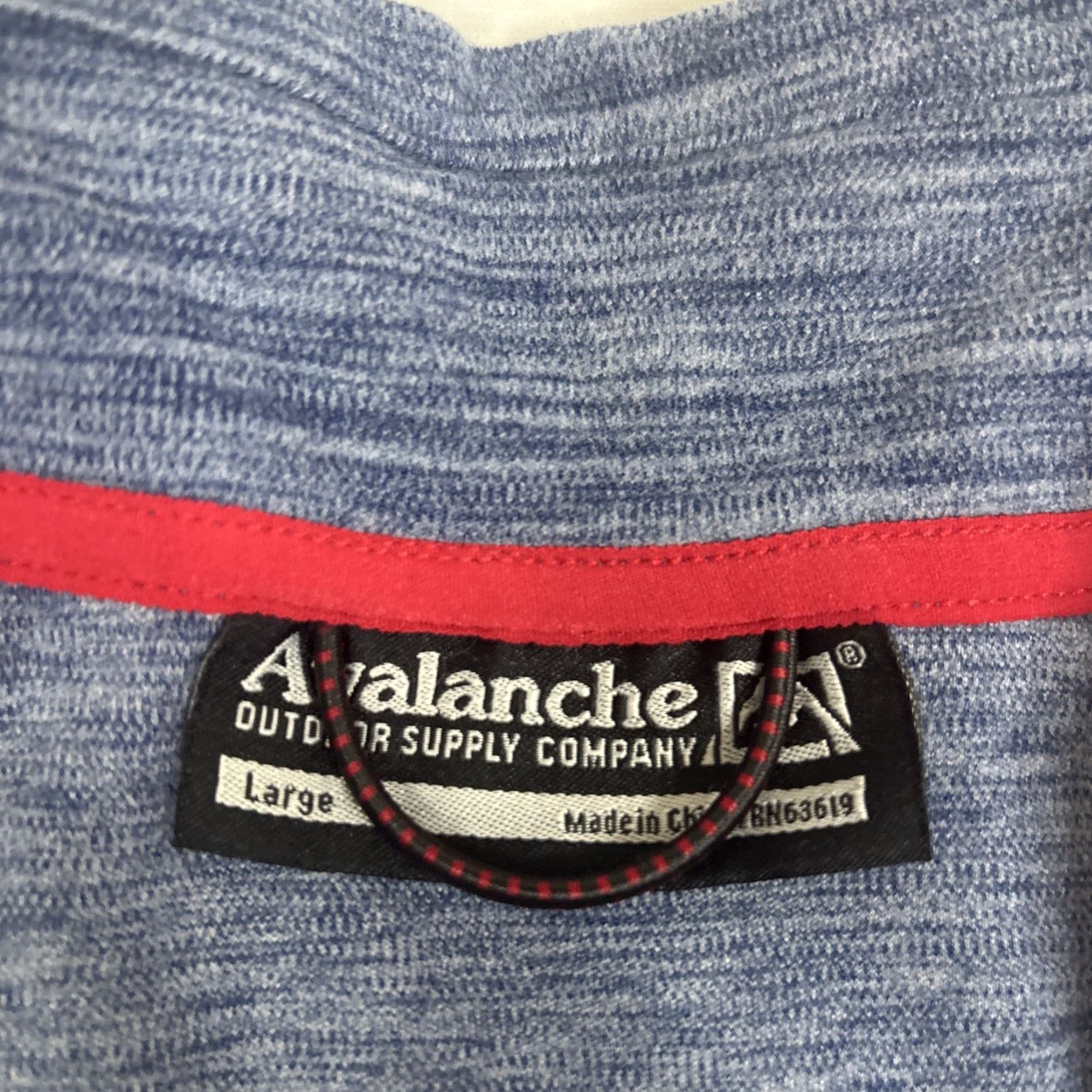 Avalanche Avalanche Mens Large Blue Quarter Zip Sweater Stand Up Collar Casual Size US L / EU 52-54 / 3 - 2 Thumbnail