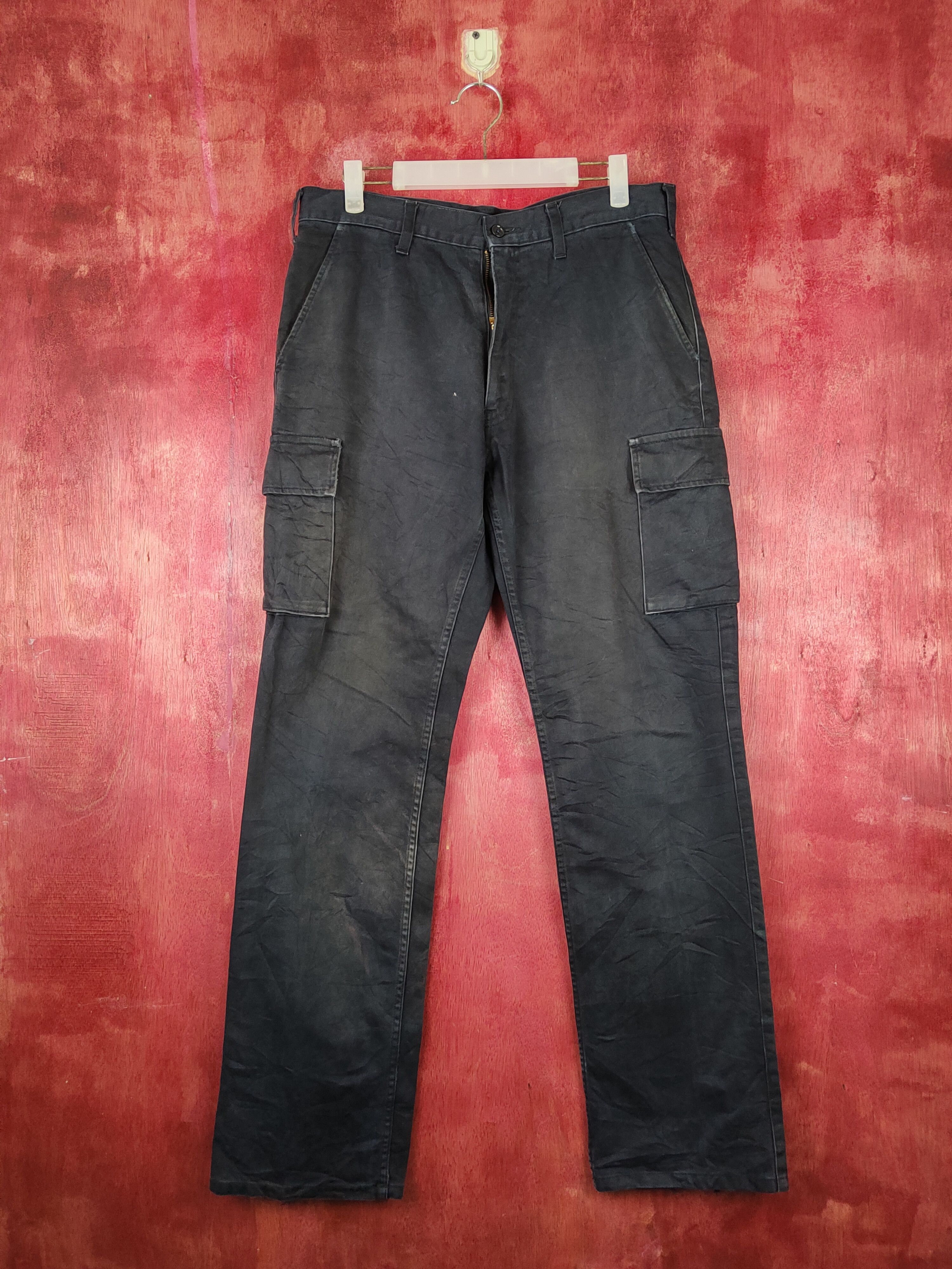 Beams Plus Beams Dark Blue Multipocket Tactical Cargo Pants #S1338 Size US 33 - 1 Thumbnail