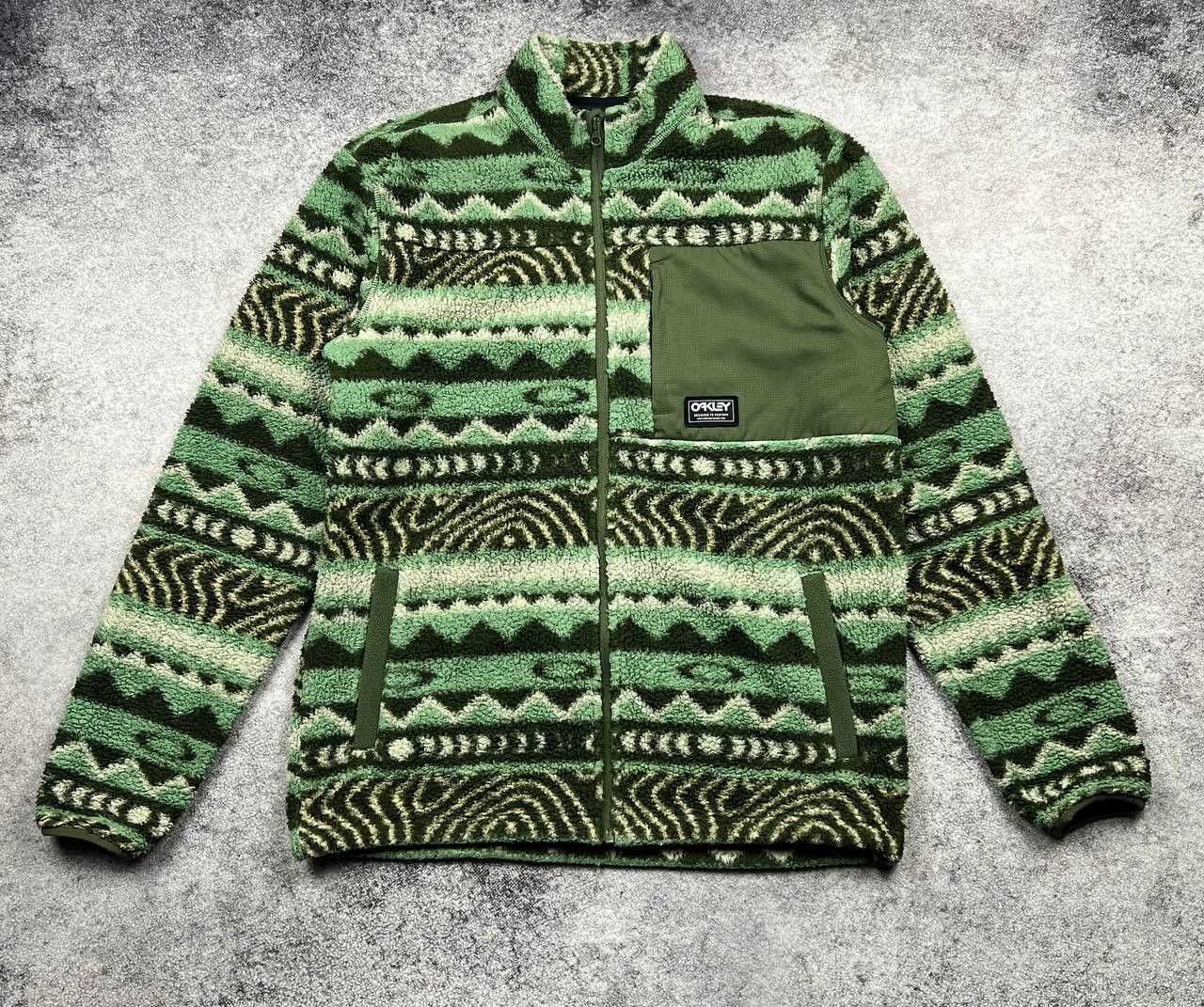 Oakley Oakley Monogram Sherpa Fleece Jacket Y2K GorpCore Size US L / EU 52-54 / 3 - 1 Thumbnail
