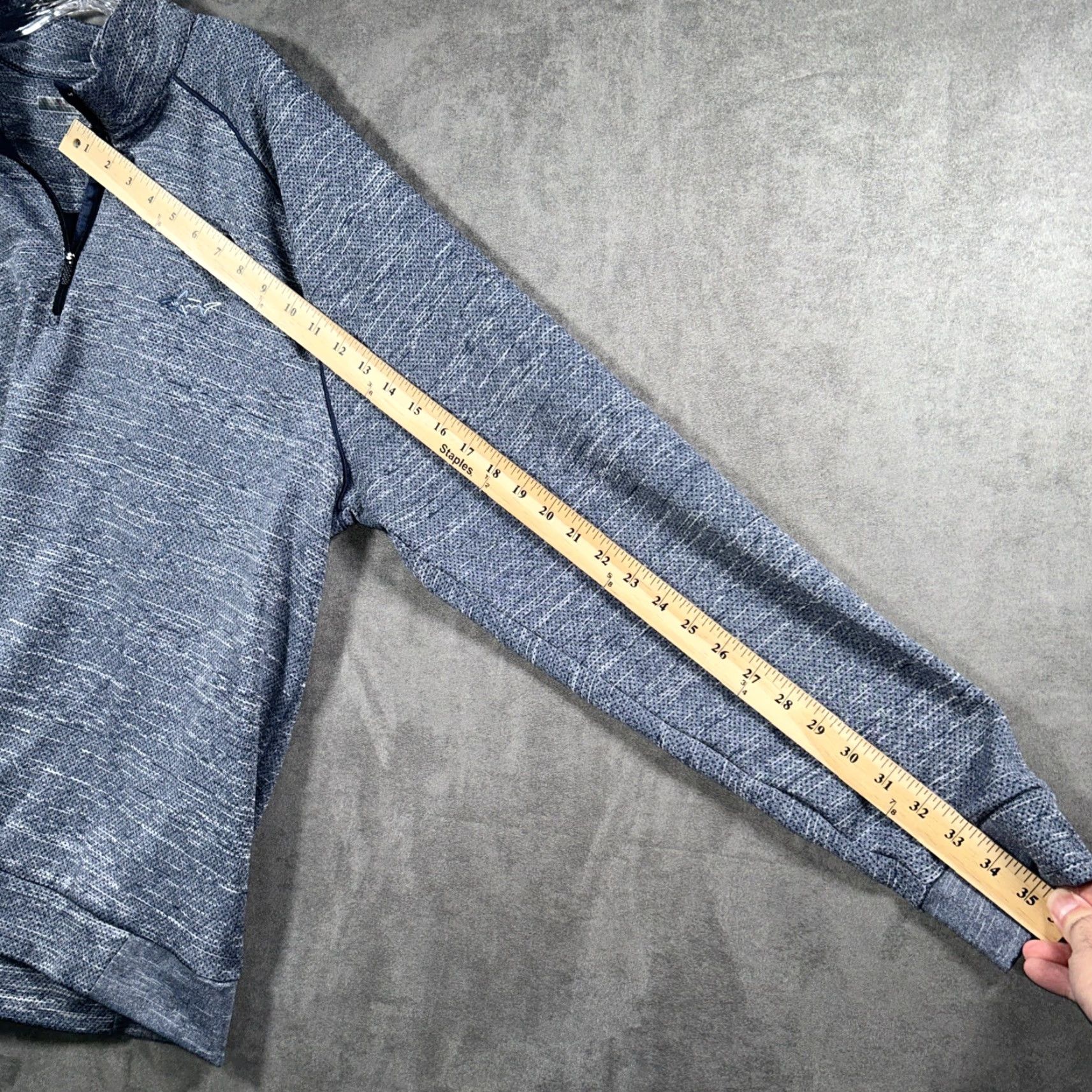 Vintage Greg Norman Mens 2XL Sweater Pullover 1/4 Zip Heathered Gray Golf Weather Casual Shirt Size US XXL / EU 58 / 5 - 6 Thumbnail