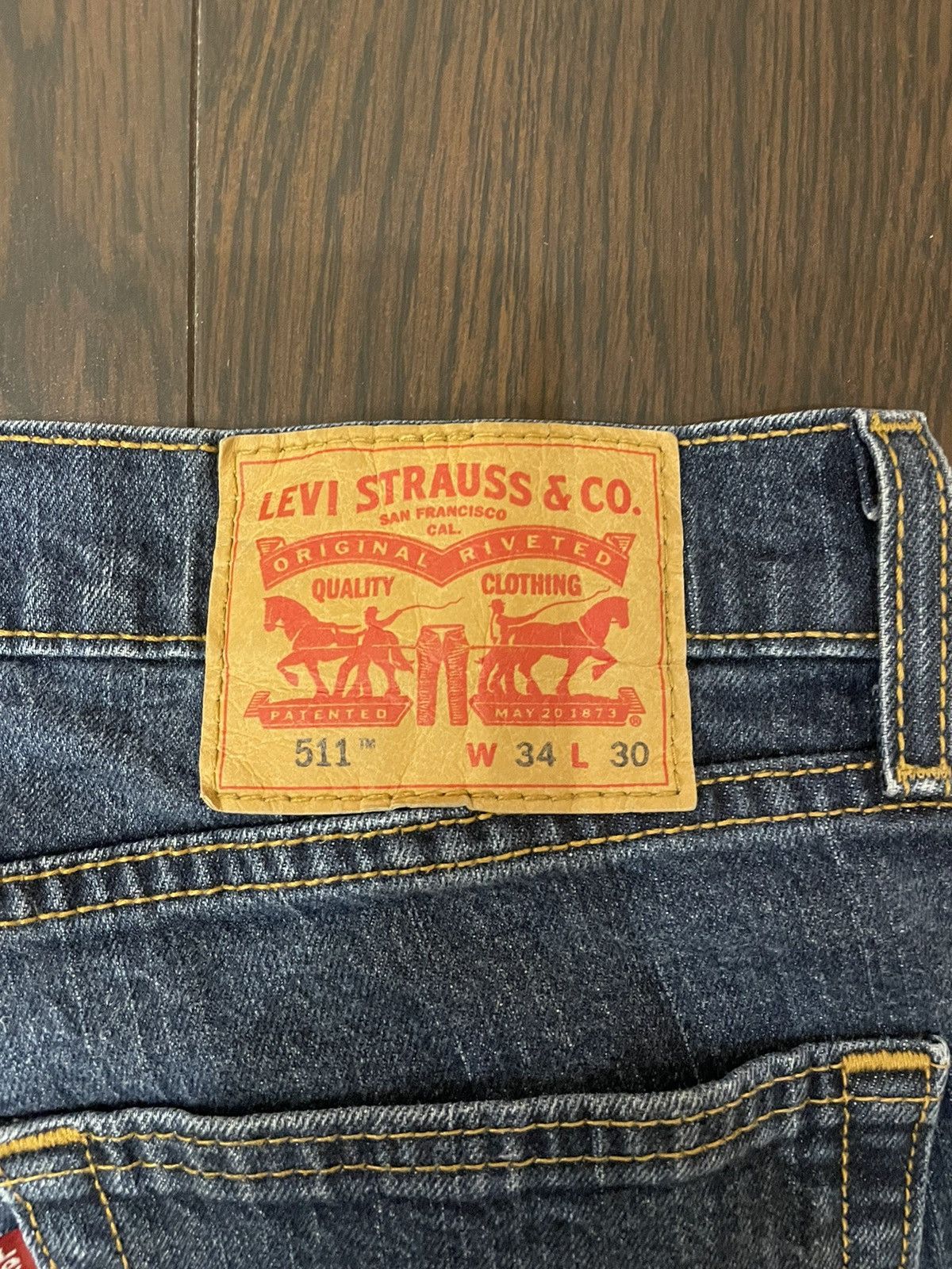 Levi's Vintage Blue Wash Levis 511 Jeans-J2154 Size US 34 / EU 50 - 2 Thumbnail