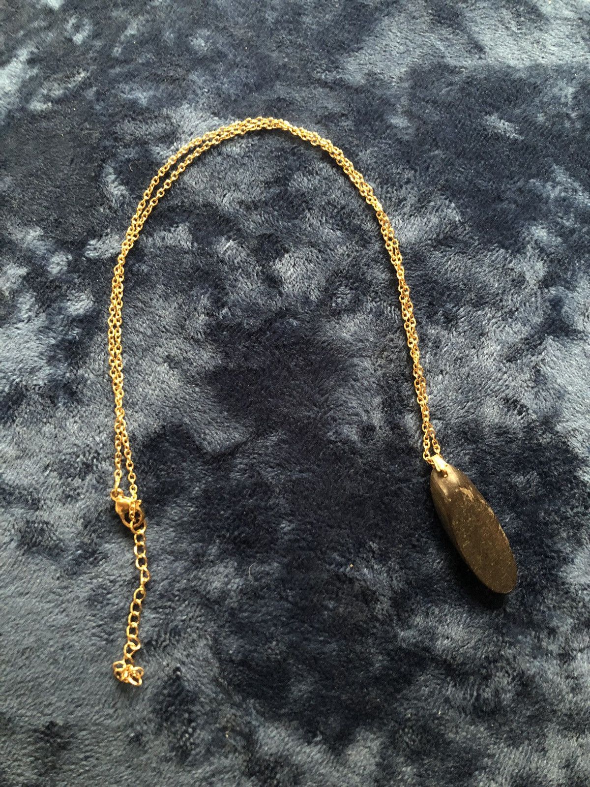 Handmade Handcrafted vintage petrified wood pendant on chain necklace Size ONE SIZE - 9 Thumbnail