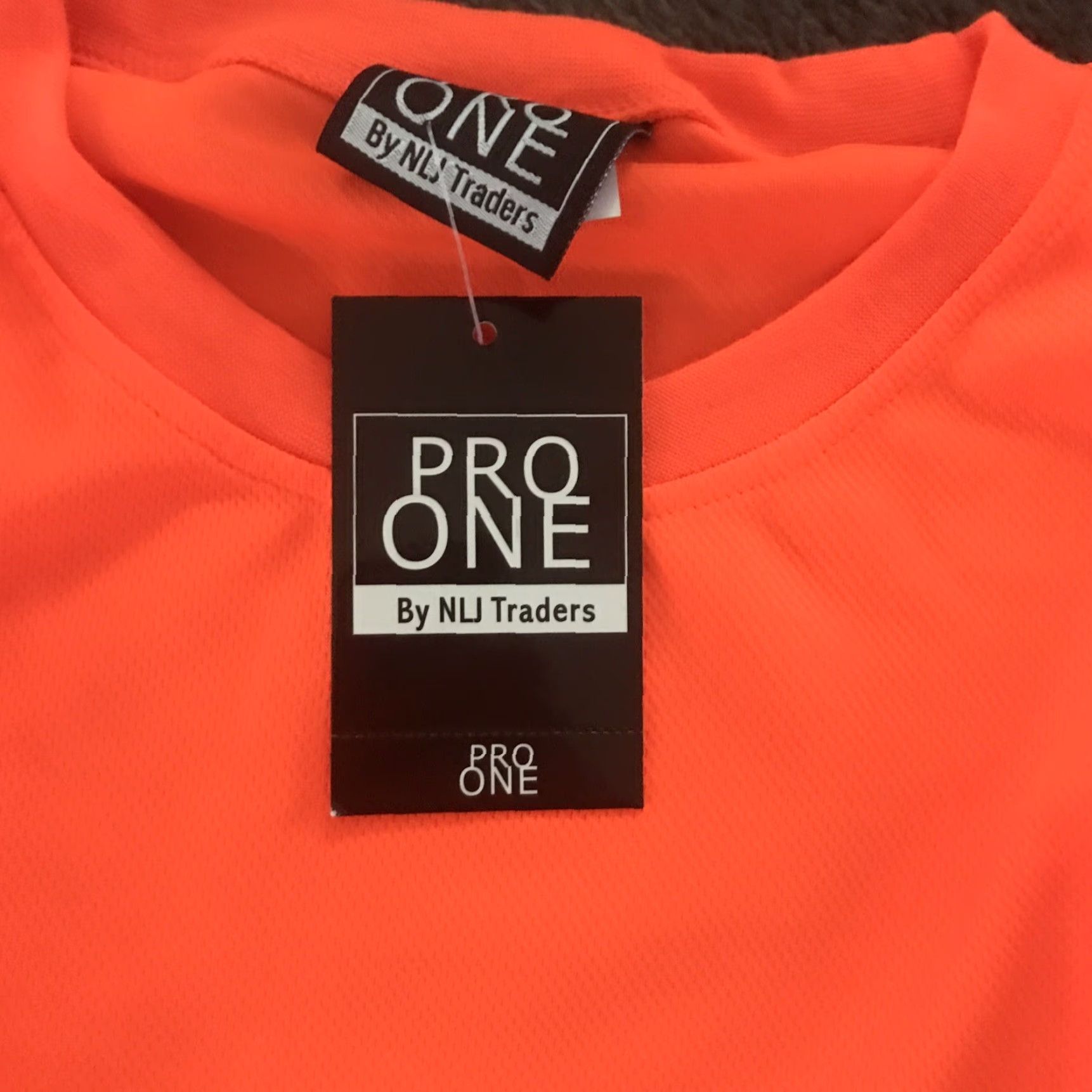 Vintage NLJ Traders Pro One Mens Long Sleeve Orange Shirt L Size US L / EU 52-54 / 3 - 2 Thumbnail