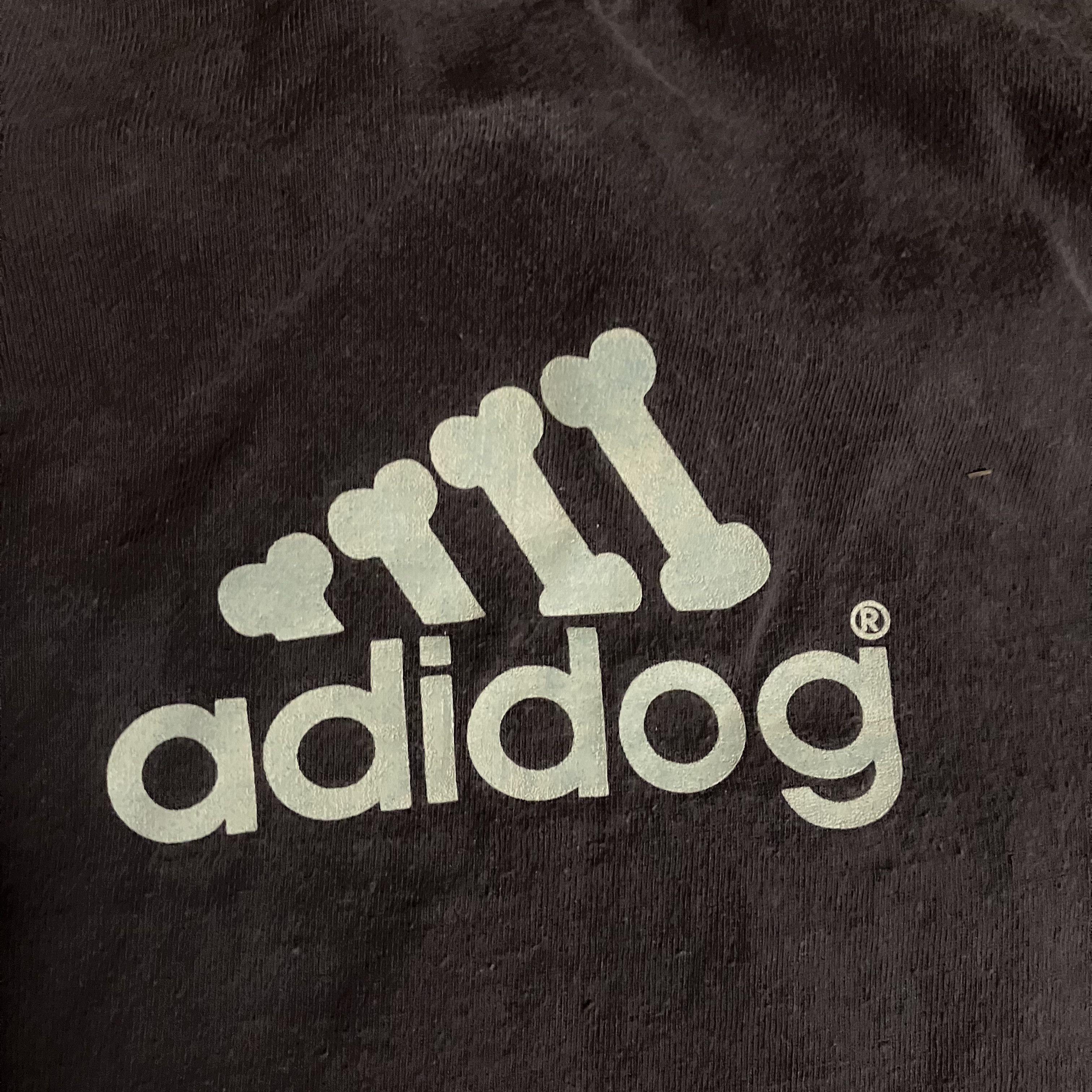 Adidas × Vintage Bootleg Y2K Adidas Adidog Dog Bone tee Size US XXL / EU 58 / 5 - 4 Thumbnail