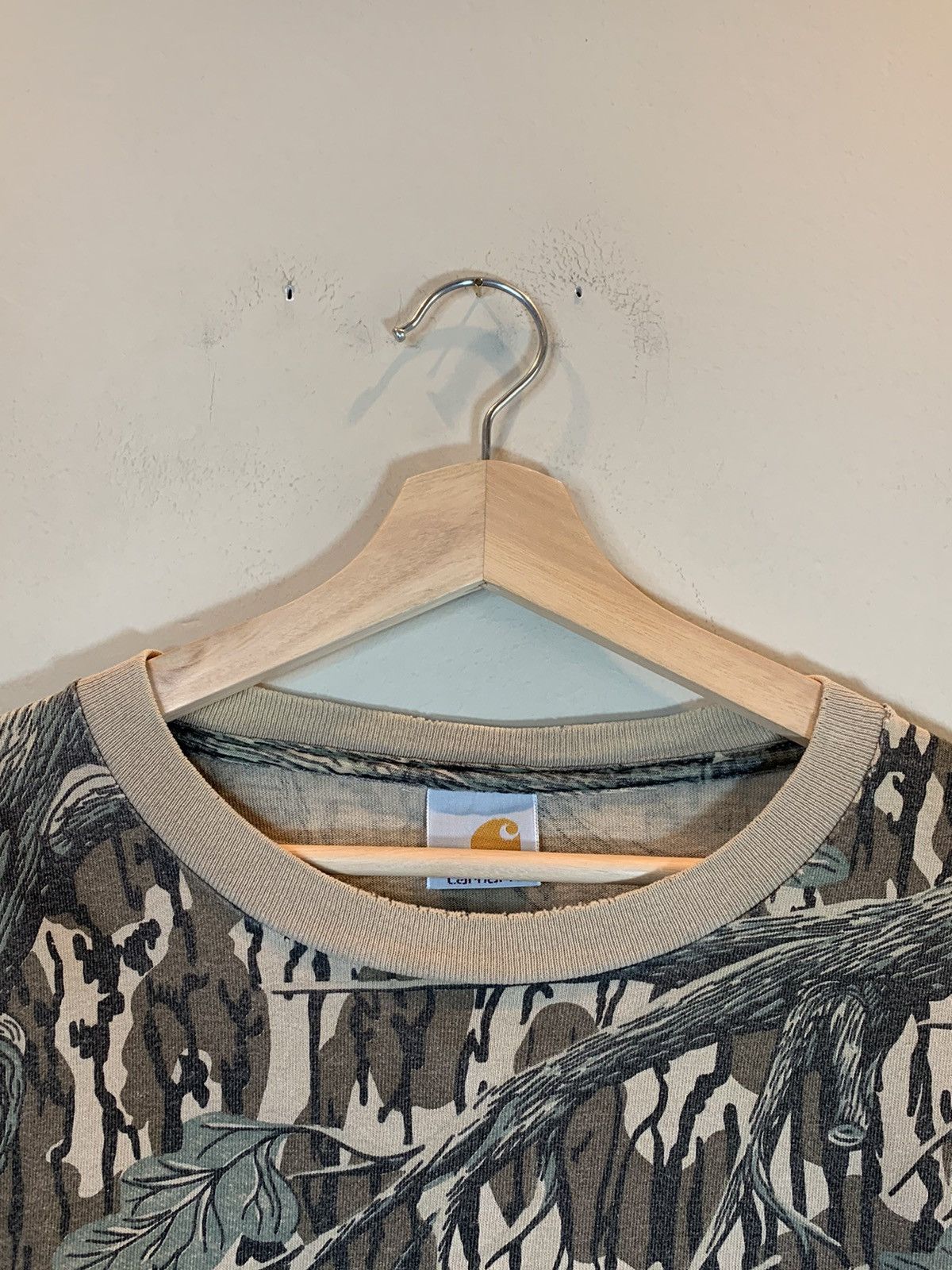 Carhartt *RARE* Vintage 80s Carhartt x Mossy Oak Camo LS Pocket Shirt Size US XL / EU 56 / 4 - 9 Thumbnail