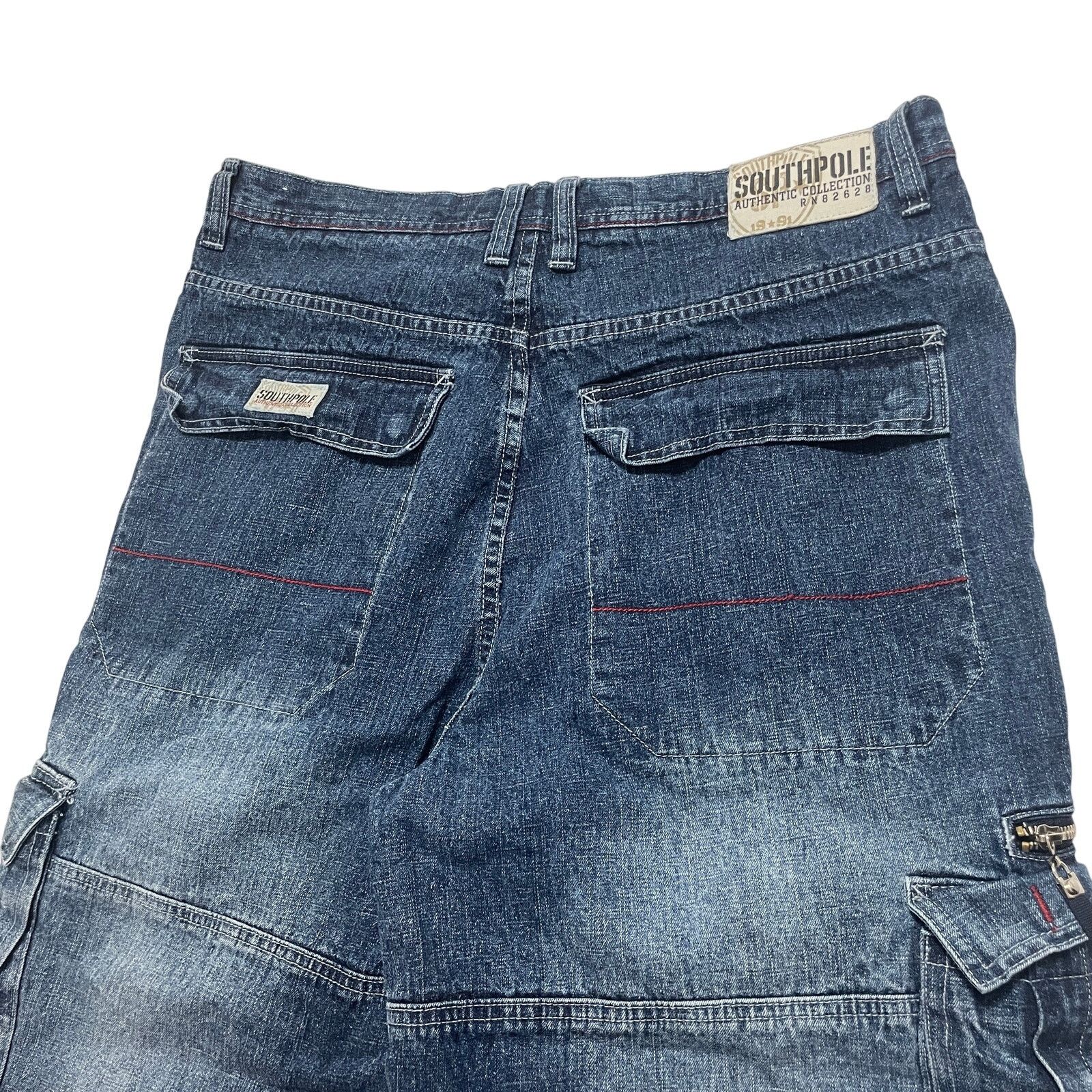 Southpole VTG Y2K 00's Southpole Blue Baggy Wide Leg Rave Jeans 36x30 Size US 36 / EU 52 - 6 Thumbnail