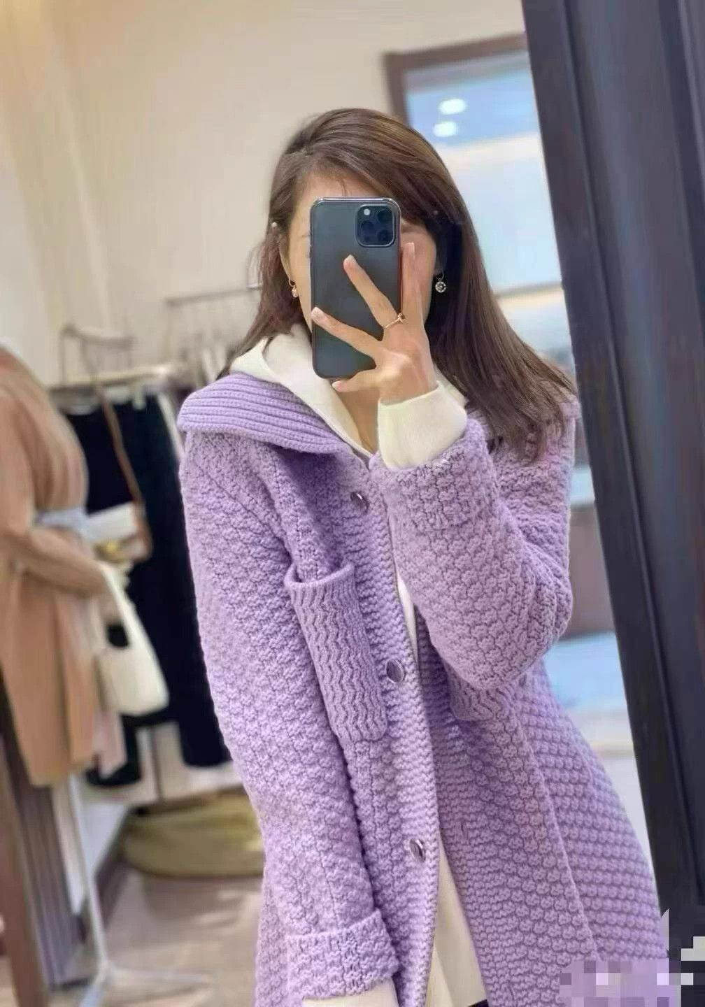 Bottega Veneta BV wool sweater coat XS Tong Yao style Size XS / US 0-2 / IT 36-38 - 3 Thumbnail