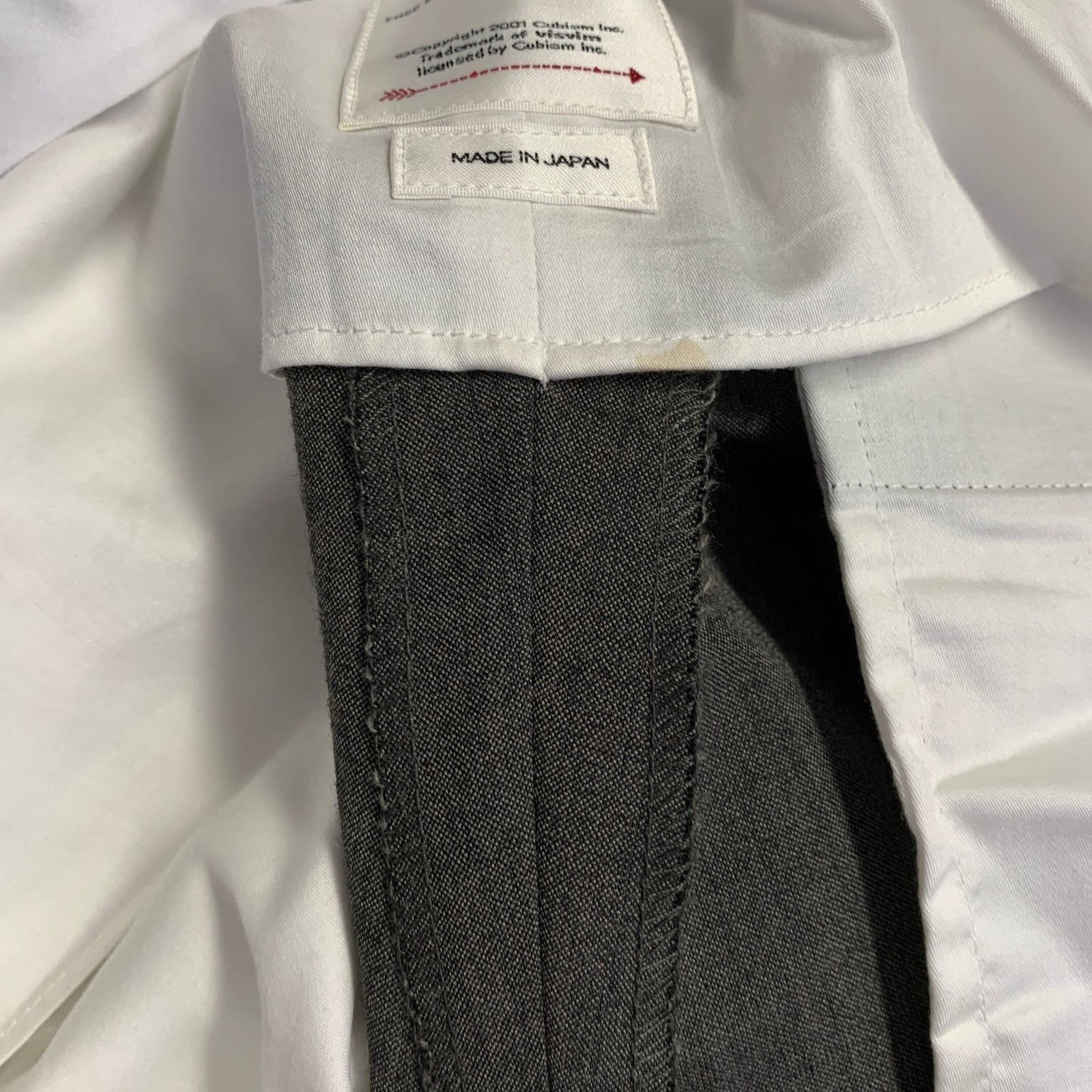 Visvim Dalton Slacks Grey Wool Linen Tapered Zip Fly Dress Pants Size US 34 / EU 50 - 5 Thumbnail
