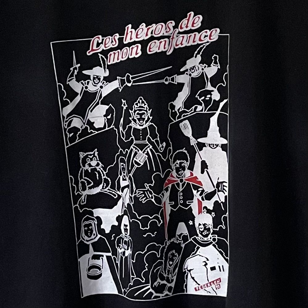 Vintage Vintage 90s Art T-Shirt Les Hero's Mon Enfance Graphic Shirt Size US XL / EU 56 / 4 - 2 Thumbnail