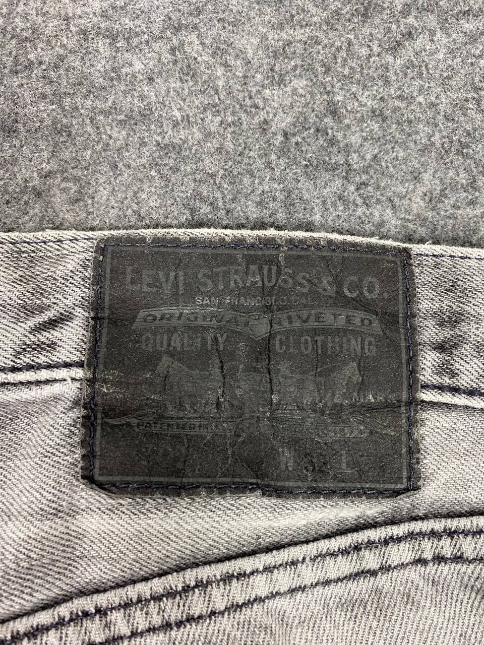 Levi's levis 502 faded black distressed denim nice design Size US 34 / EU 50 - 8 Thumbnail