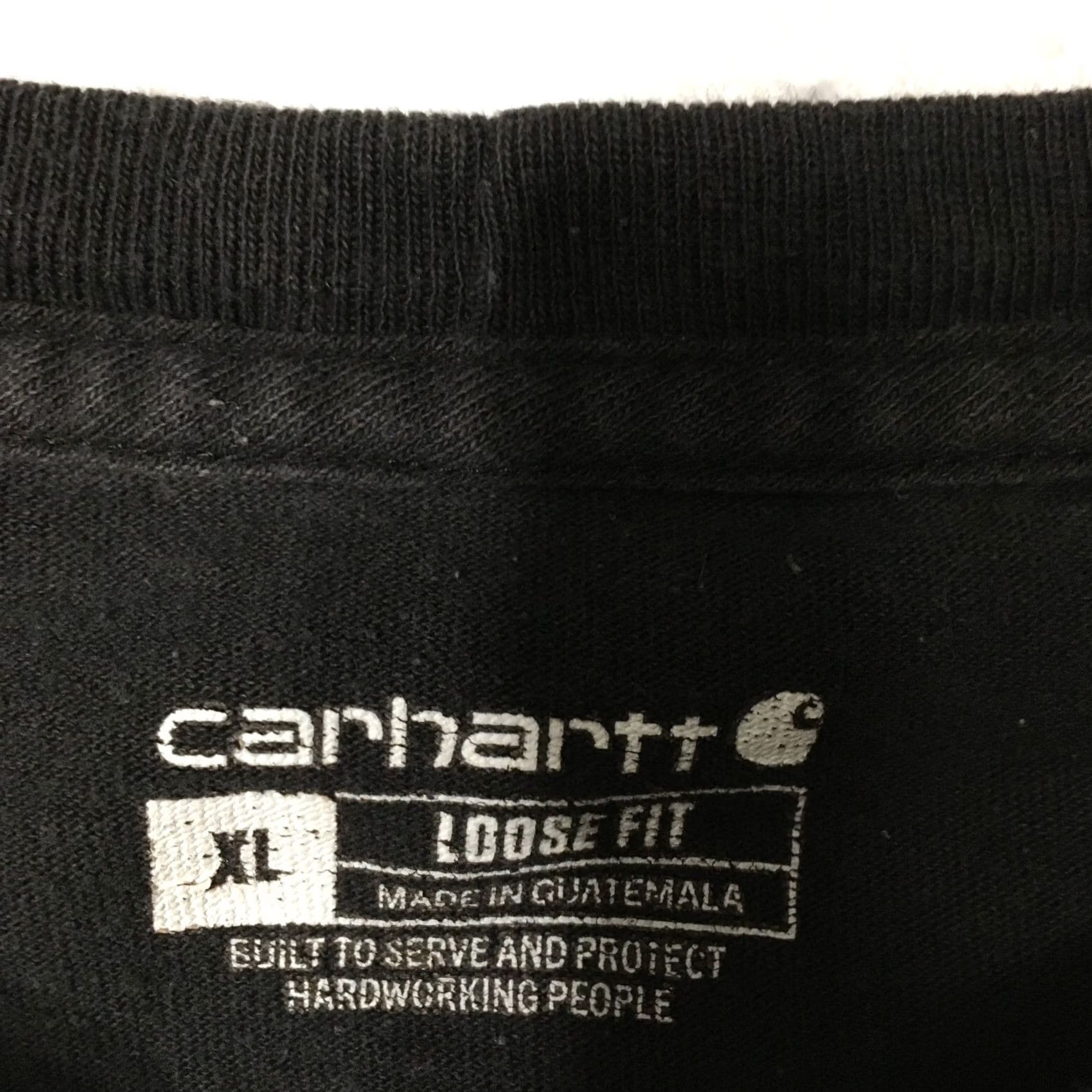 Carhartt VINTAGE Carhartt Pocket T-Shirt XL Black Crew Neck Short Sleeve 90s Grunge Workwear Mens K87 Size US XL / EU 56 / 4 - 3 Thumbnail