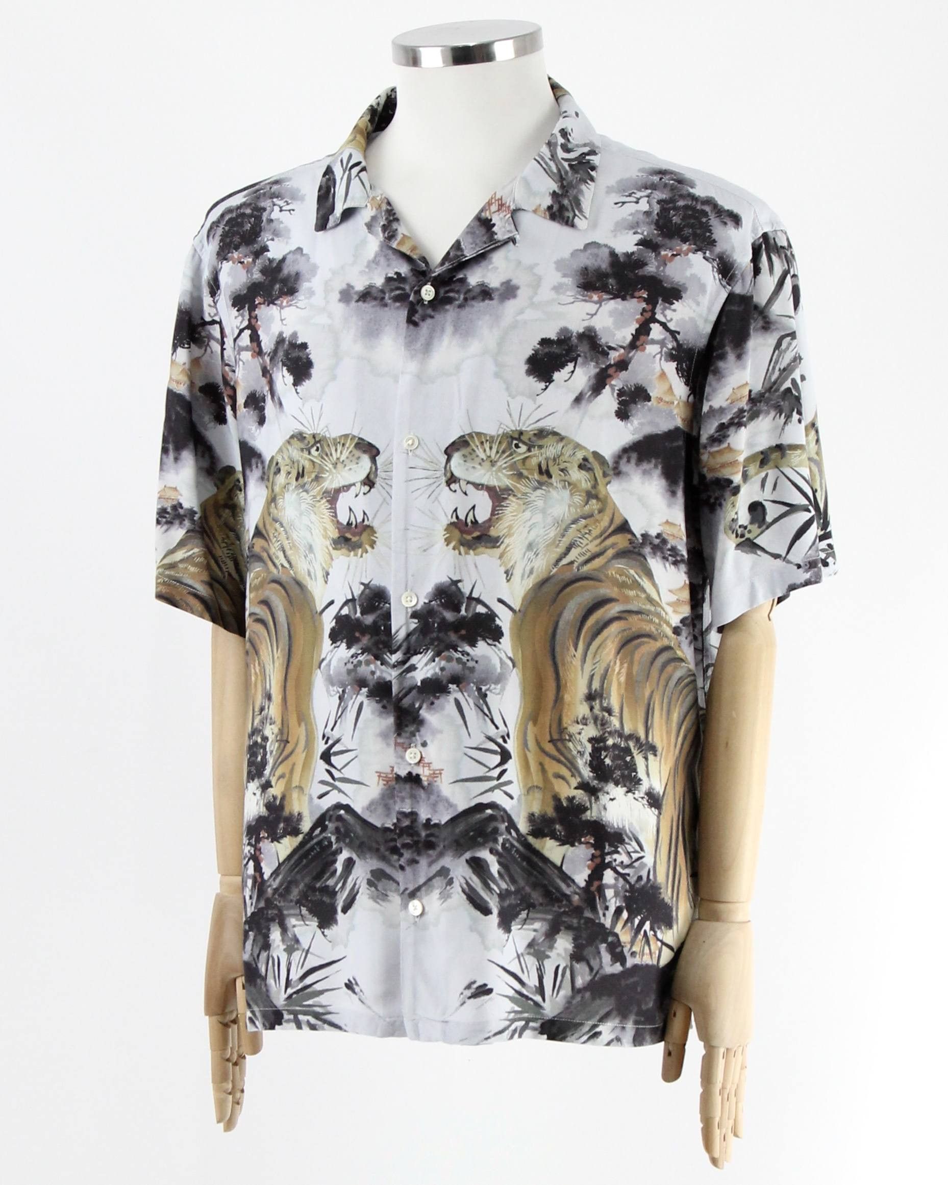 Allsaints ALLSAINTS Shirt with tiger print Size US XXL / EU 58 / 5 - 2 Thumbnail