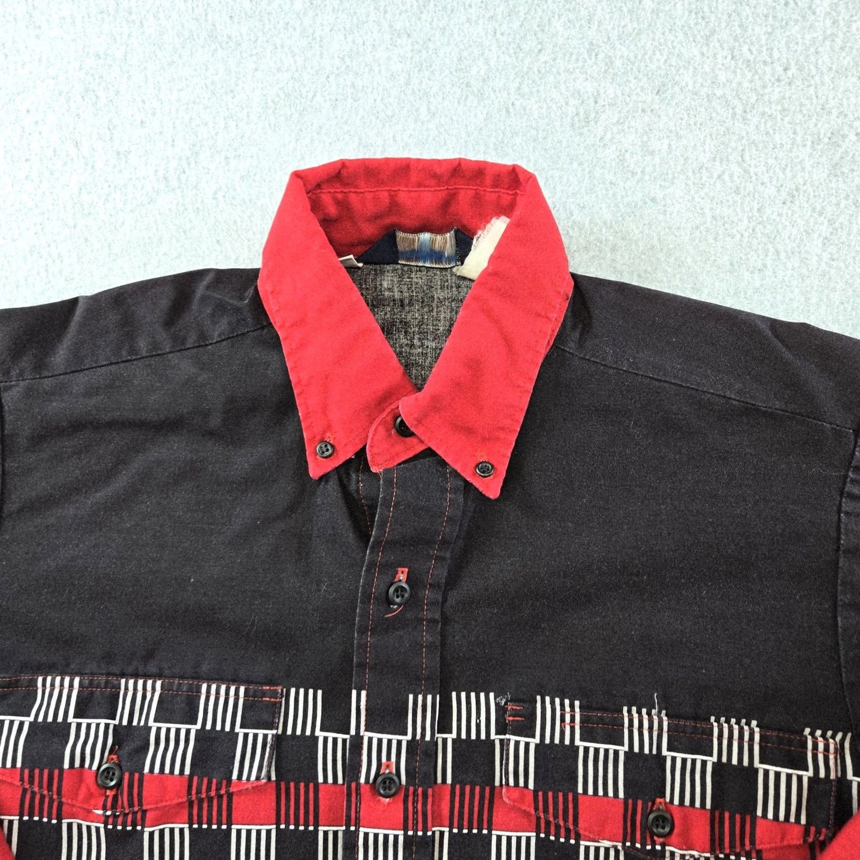 Brooks VINTAGE Brooks & Dunn Shirt Mens S Red Check Long Sleeve Button Up Regular Fit Cotton Size US S / EU 44-46 / 1 - 2 Thumbnail