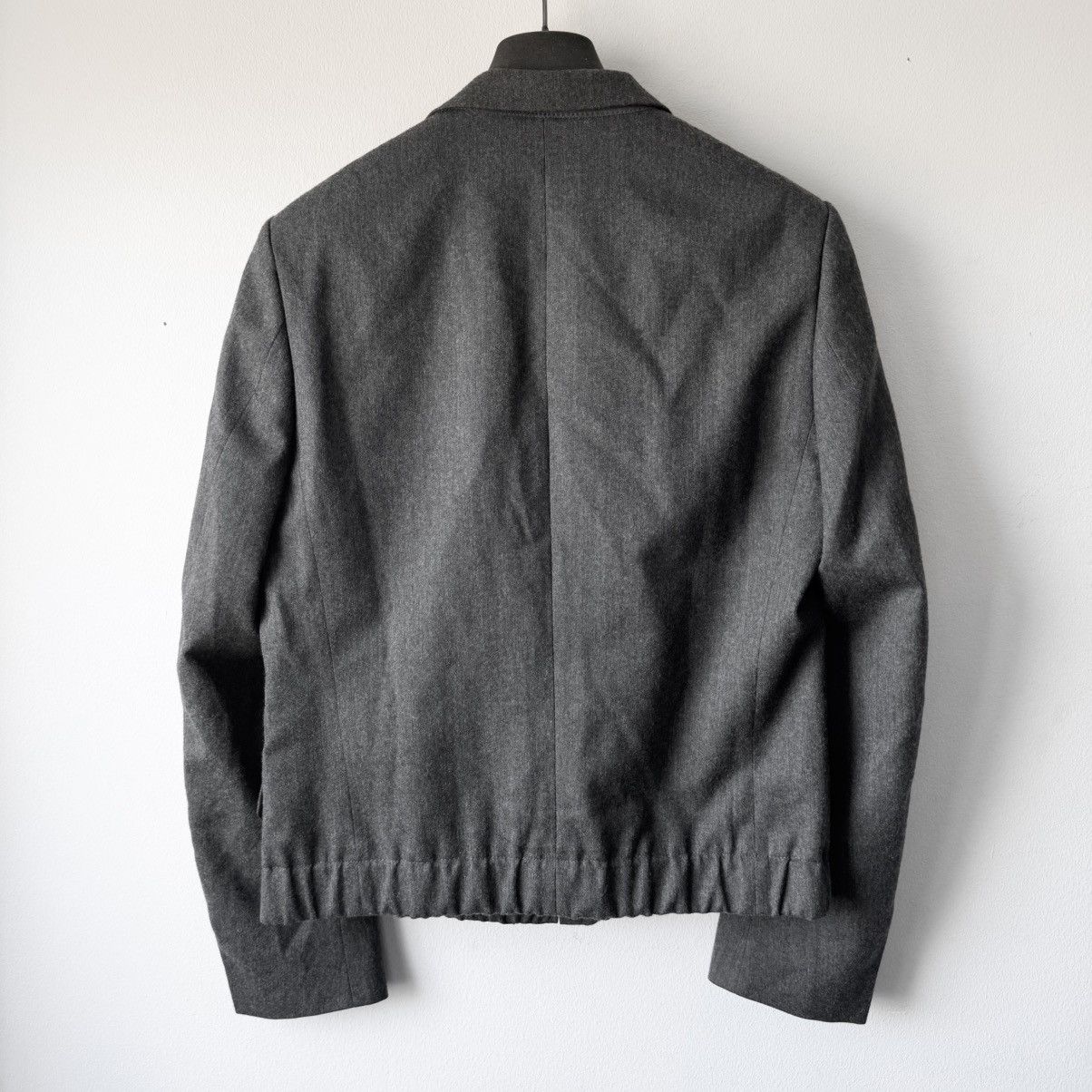 Dries Van Noten Dries Van Noten FW2007 Gray Cropped Wool Blazer Jacket Size US M / EU 48-50 / 2 - 7 Thumbnail