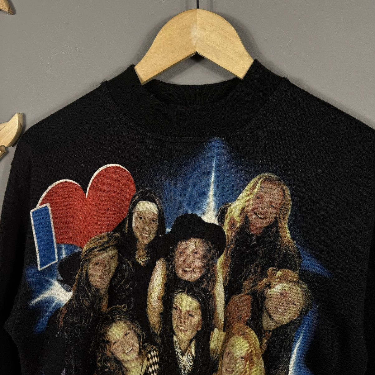 Band Tees × Vintage Vintage 90s I Love Kelly Family Sweatshirt Size M / US 6-8 / IT 42-44 - 3 Thumbnail