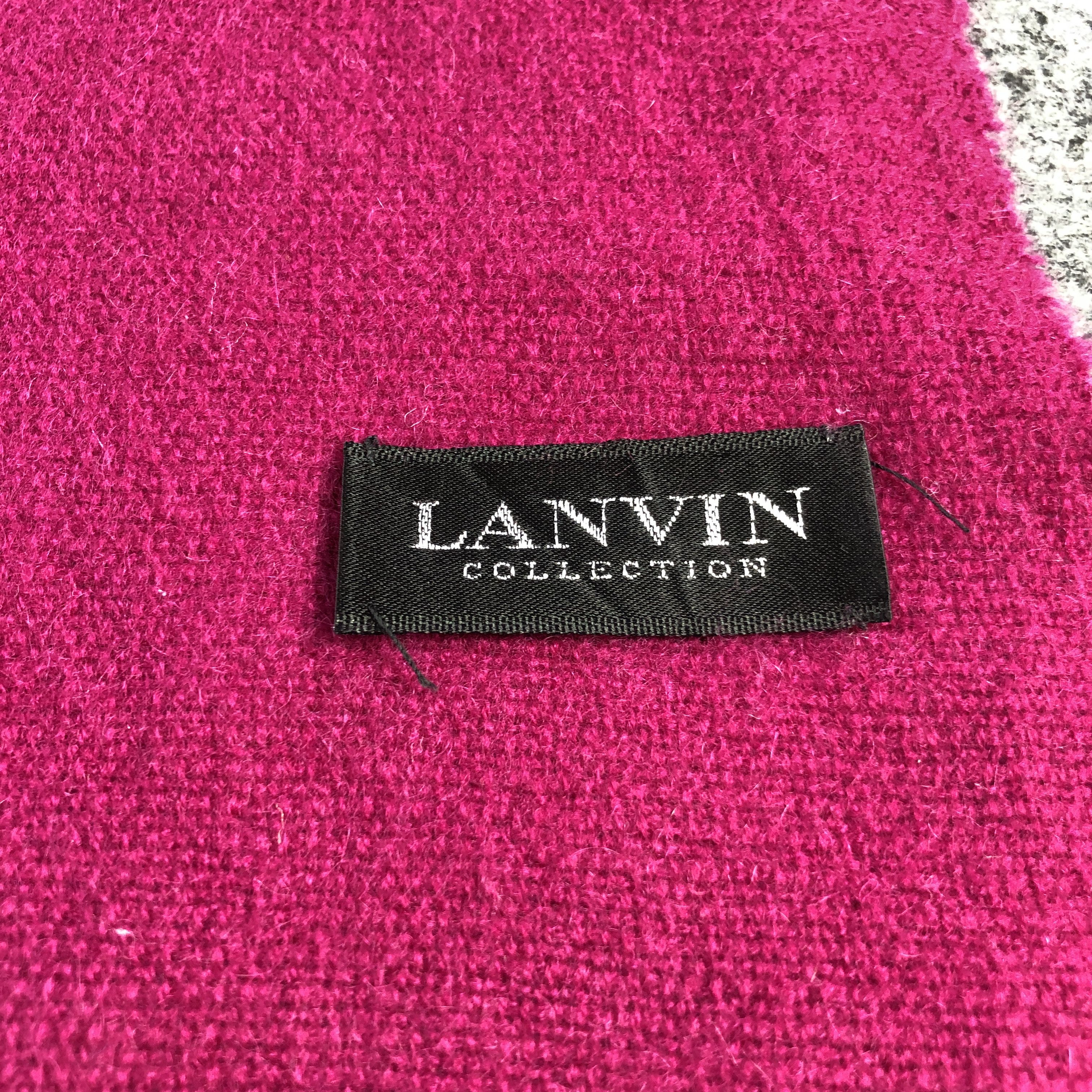 Lanvin Lanvin Vivid Colored Cashmere Scarf Muffler V2890 Size ONE SIZE - 4 Thumbnail