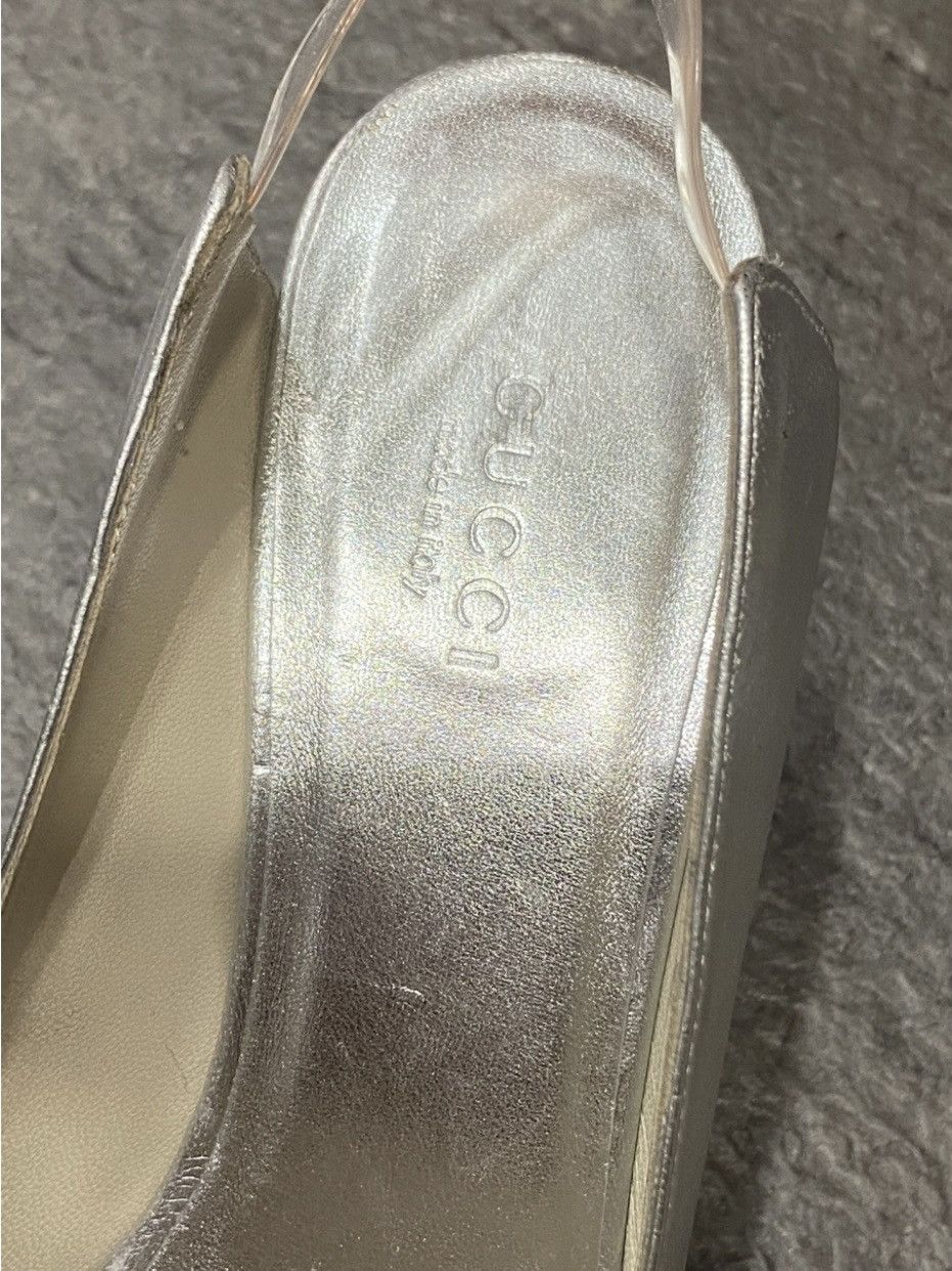 Gucci × Tom Ford Gucci by Tom Ford open toe leather pumps. Size US 7 / IT 37 - 4 Thumbnail