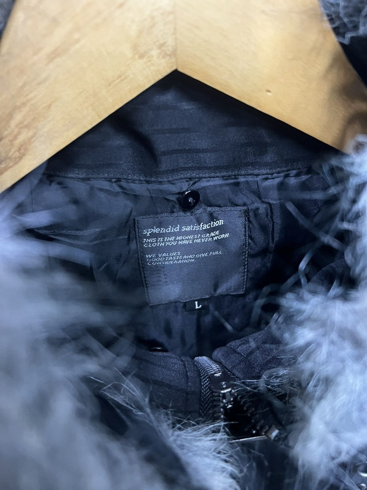 If Six Was Nine × Japanese Brand × Le Grande Bleu (L.G.B.) Crazy Splendid Satisfaction Bondage Fur Jacket Size US L / EU 52-54 / 3 - 5 Thumbnail