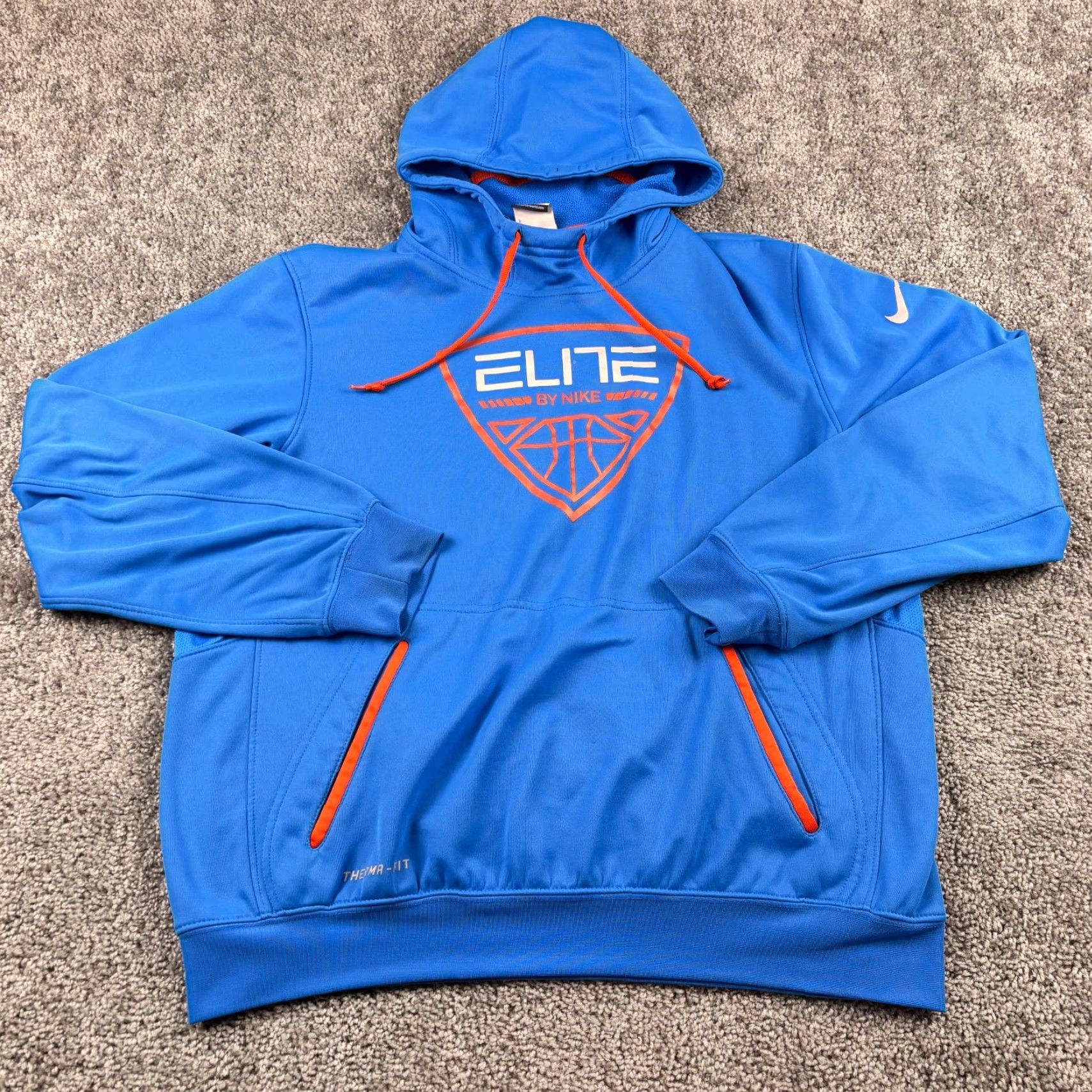 Nike Nike Therma Fit Elite Hoodie Mens M Blue Pullover Sweatshirt Basketball Size US M / EU 48-50 / 2 - 2 Thumbnail
