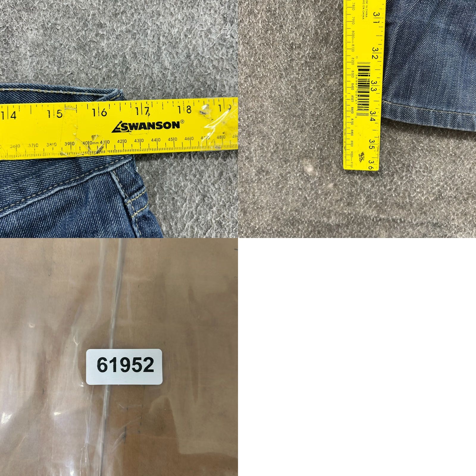 Levi's VINTAGE Levi's 514 Jeans Mens 33x32 Blue Straight Slim Fit Dark Wash Cotton 90s Mens Jeans Regular 5-Pocket Design Blue Levi's 500 Series Size US 33 - 8 Thumbnail