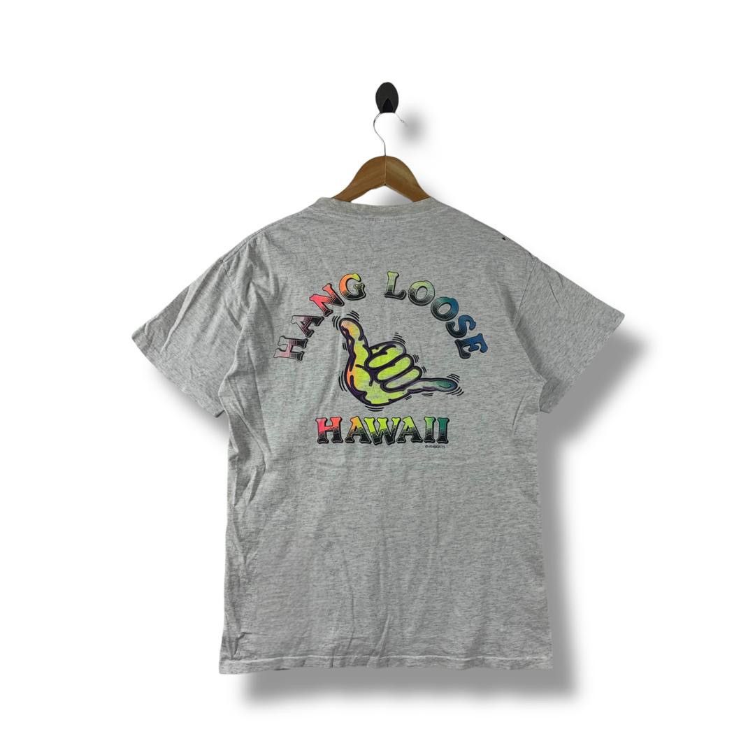 Delta × Vintage Vintage distrssed HANG LOOSE HAWII printed tee Size US M / EU 48-50 / 2 - 1 Thumbnail
