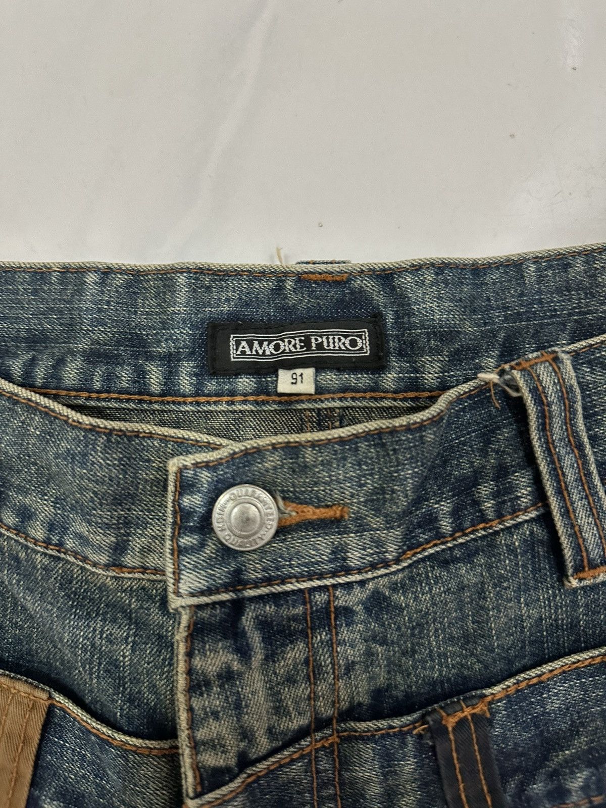 Vintage VTG Distress Amore Puro Double Waist Like Undercover Pants Size US 34 / EU 50 - 6 Thumbnail