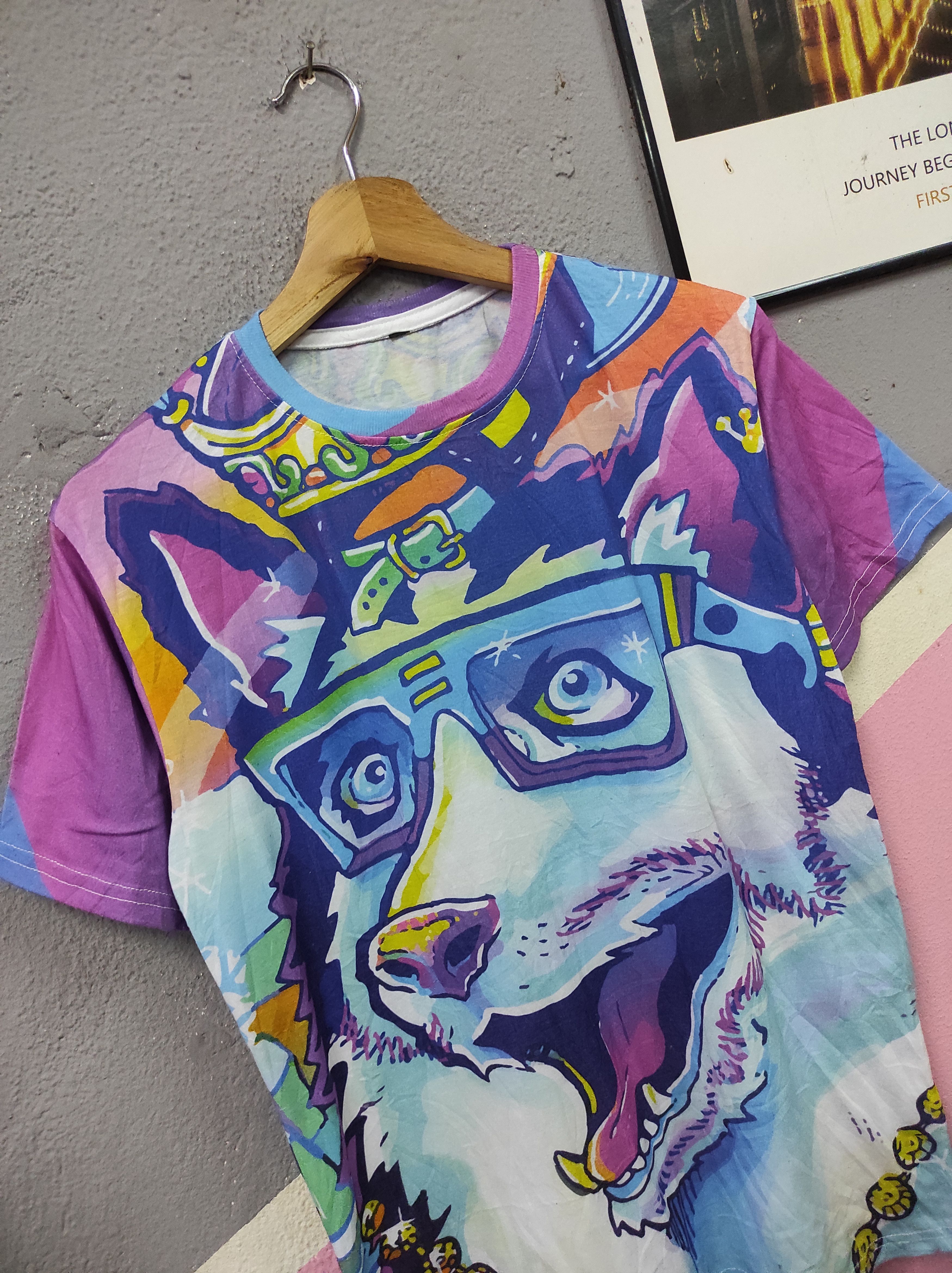 Japanese Brand RIFF RAFF WOLF FULLPRINT T-SHIRT Size US S / EU 44-46 / 1 - 2 Thumbnail