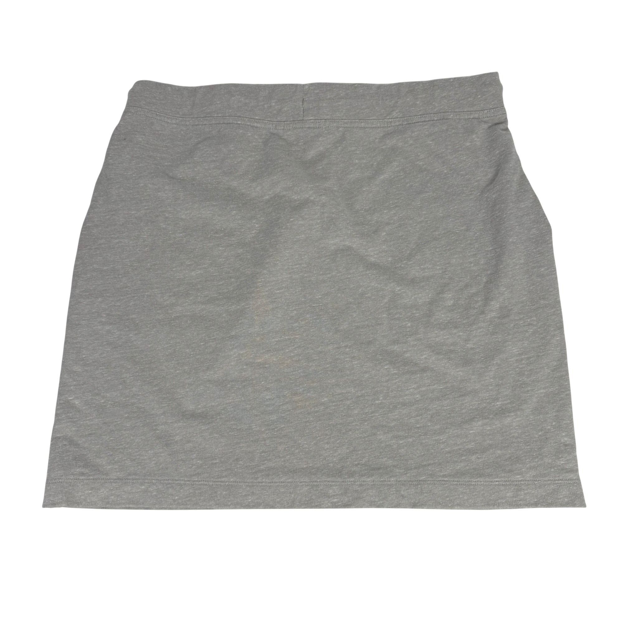 J.Crew J. Crew Mercantile Gray Jersey-Knit Mini Skirt Drawstring Wa Size 32" / US 10 / IT 46 - 3 Thumbnail