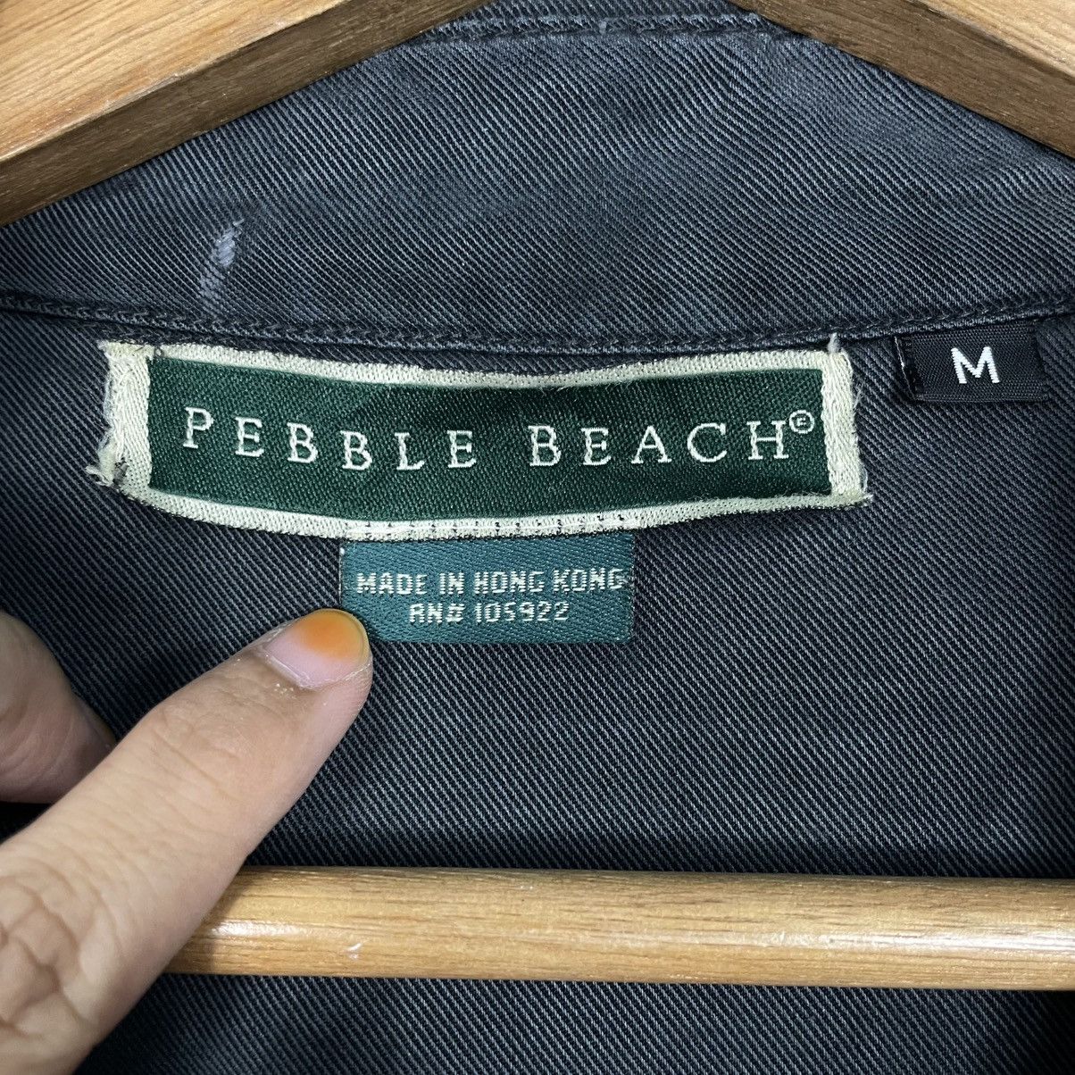 Japanese Brand Pebble Beach Black Bomber Jacket Size US M / EU 48-50 / 2 - 18 Thumbnail