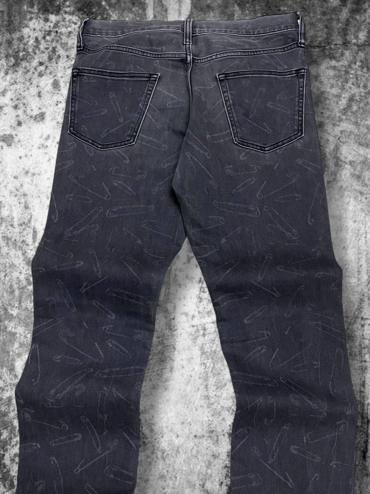 Japanese Brand Vintage 90’s Japan Designer Semantic Safety Pin Punk Denim Size US 29 - 8 Thumbnail