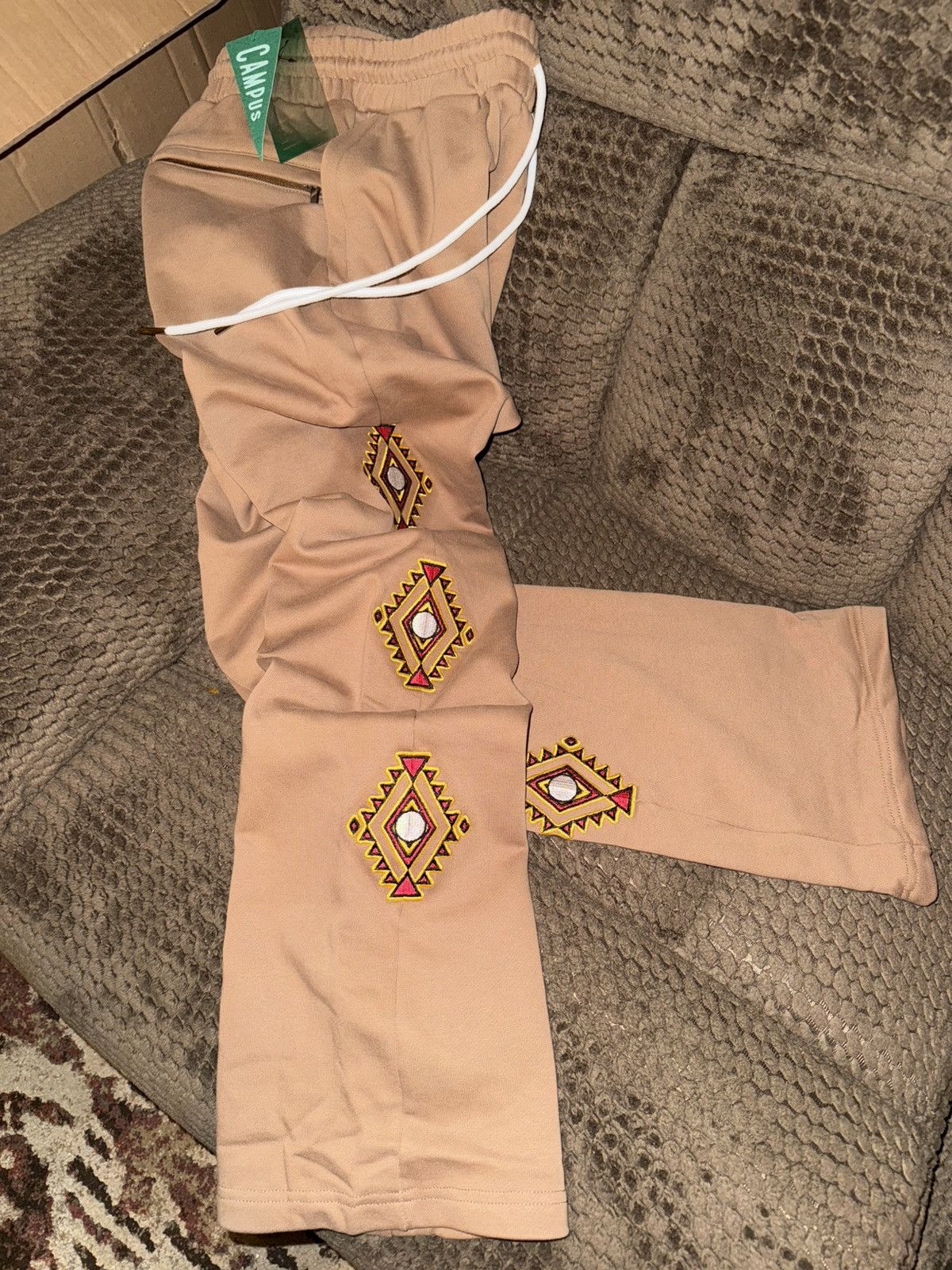 Complex Campus Goods x Saints & Sinners NEW! Western Stacked Joggers Size US 32 / EU 48 - 5 Thumbnail